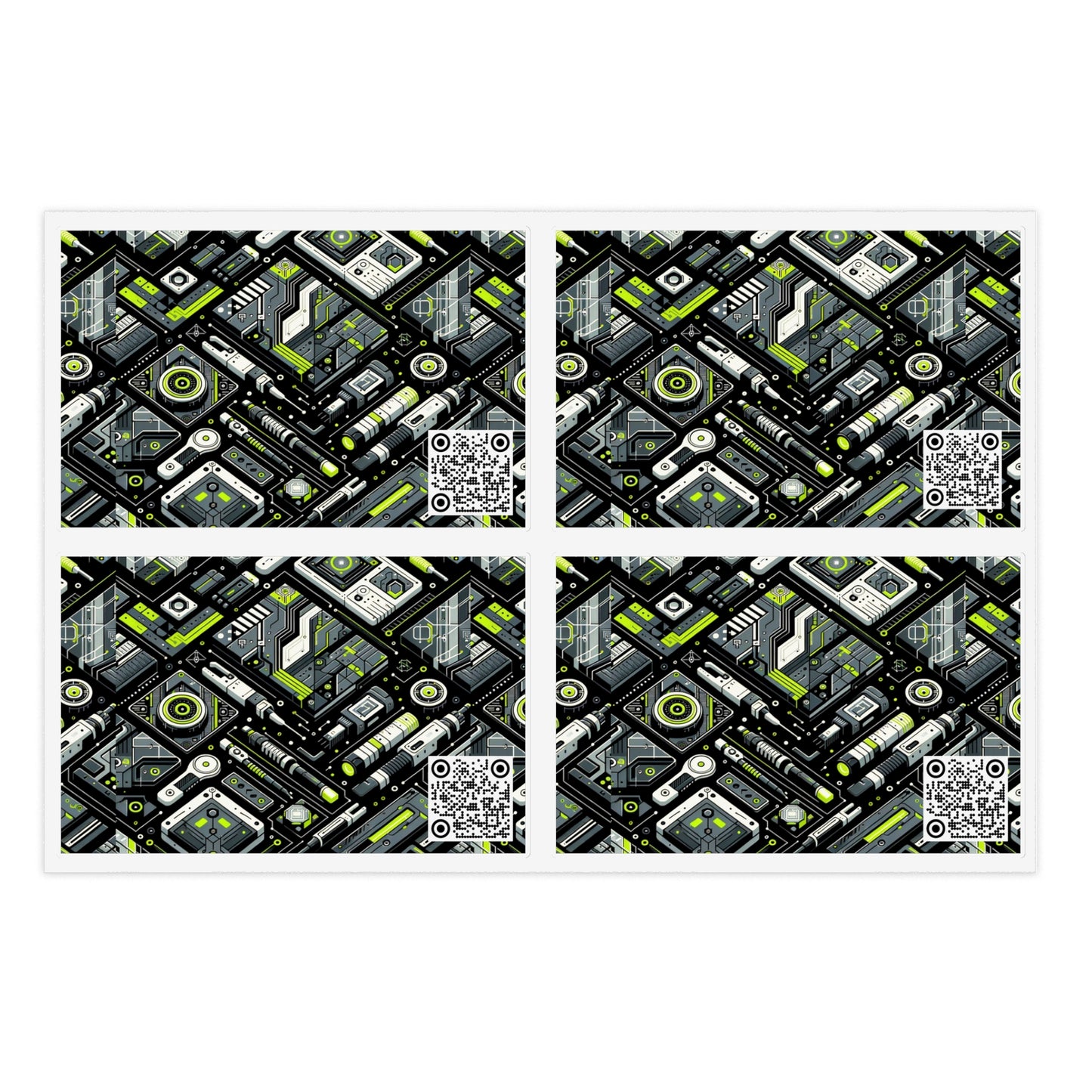 Tech Utility Futuristic Utility Sticker Sheets - 8404 Design-62