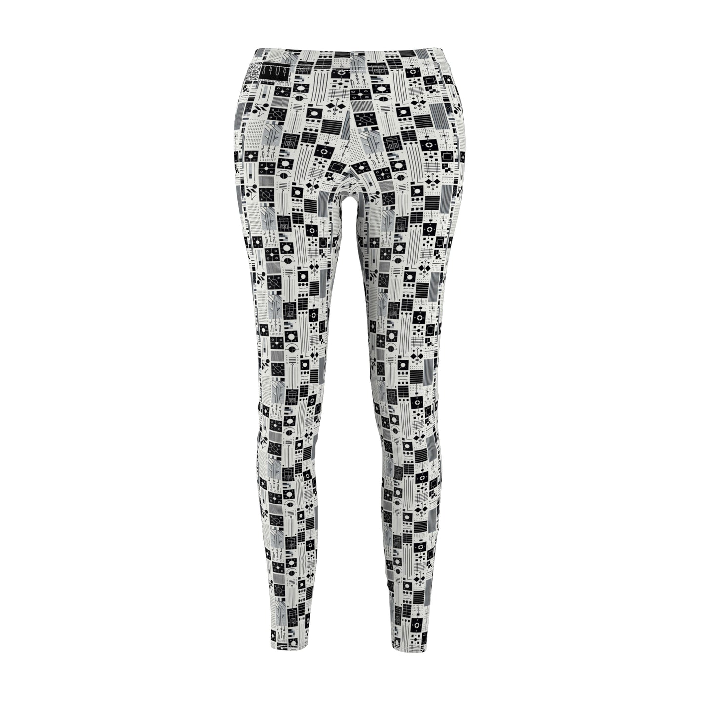 Digital Minimalism Minimalist Tech Women's Cut & Sew Casual Leggings - 8404 Design-54