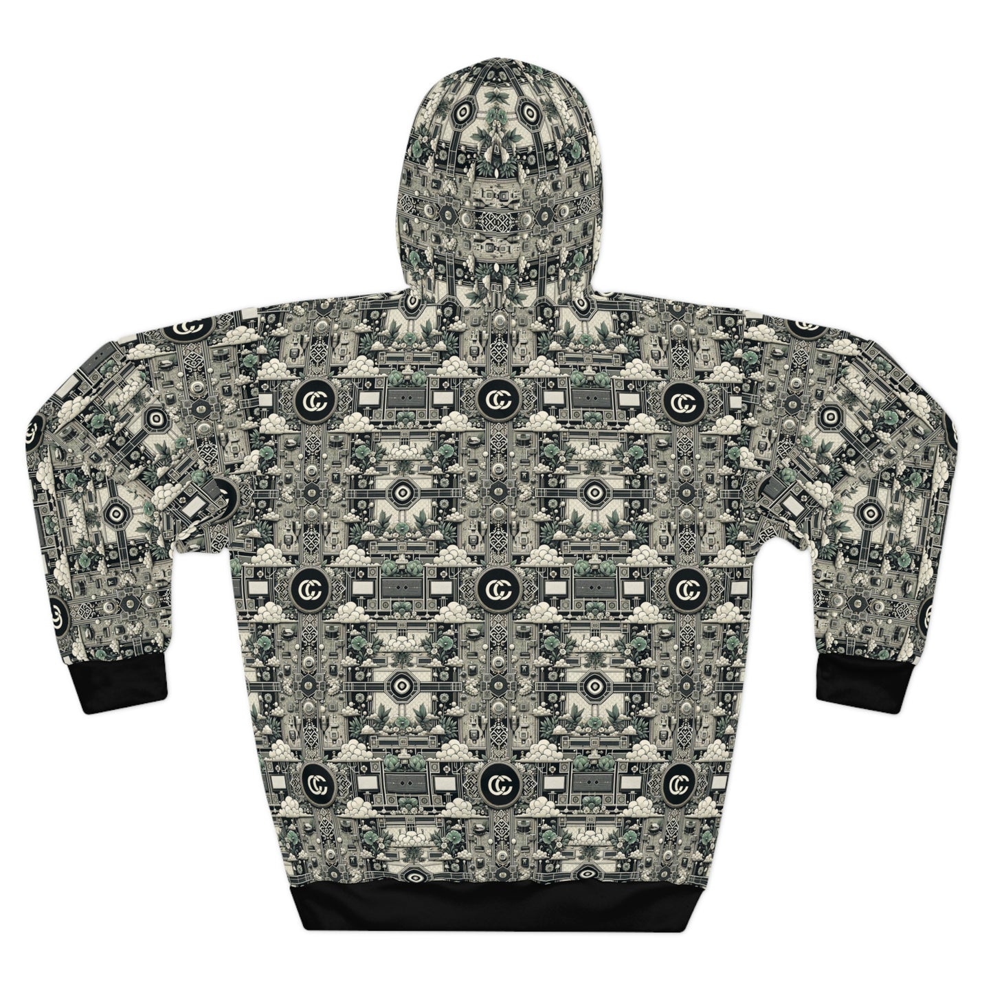 Cyber Garden Party Tech Garden Extravaganza Pullover Hoodie - 8404 Design-54