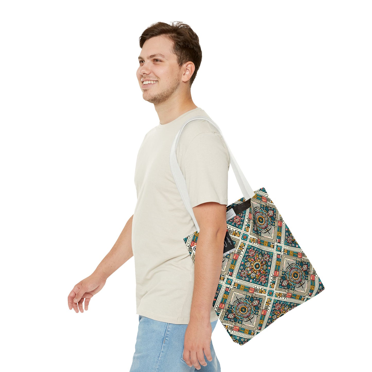 Cultural Fusion Tech Blend of Cultural Heritage With Tech-Inspired Elements Tote Bag - 8404 Design-64