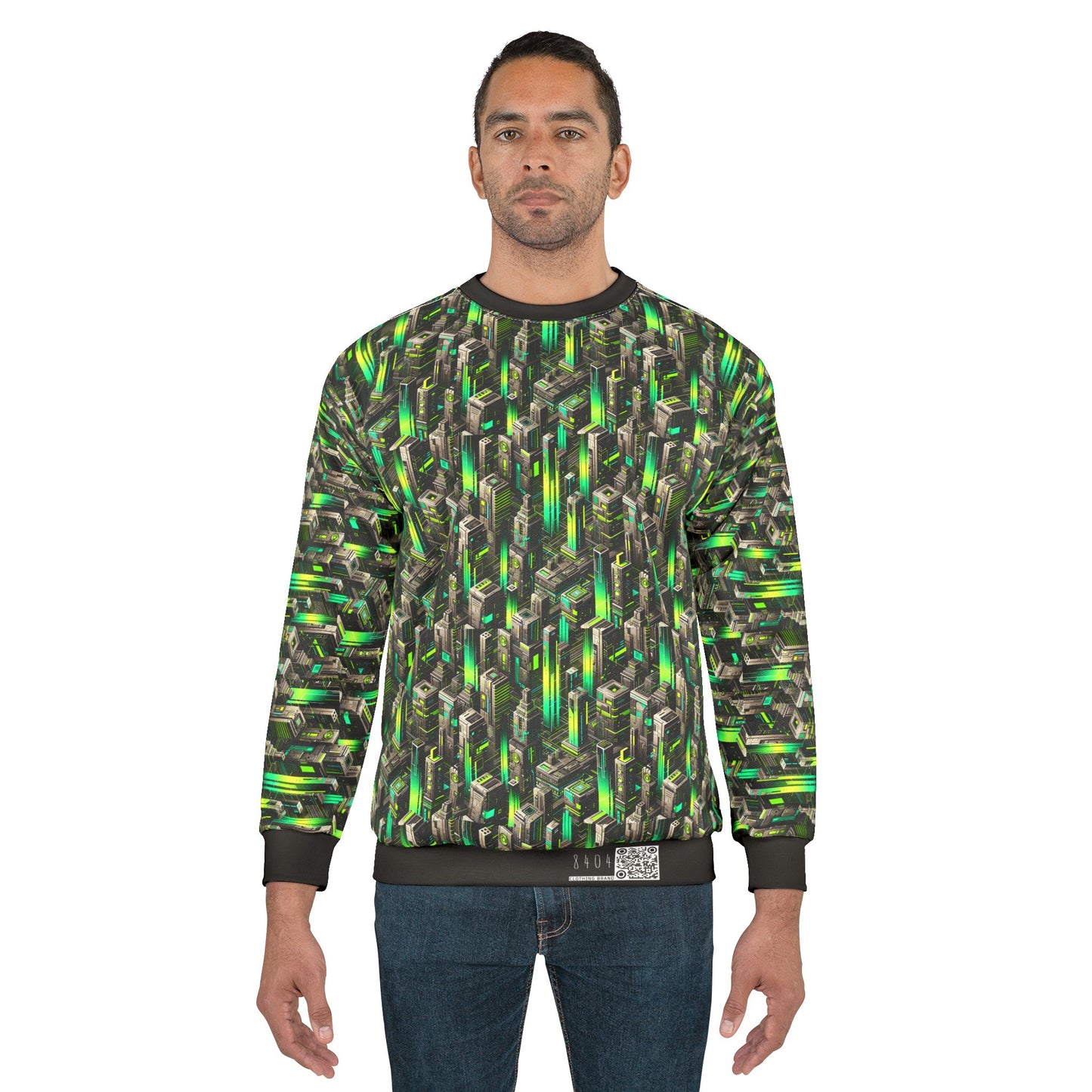 Digital Rebellion Tech-Forward Streetwear Sweatshirt - 8404 Design-63