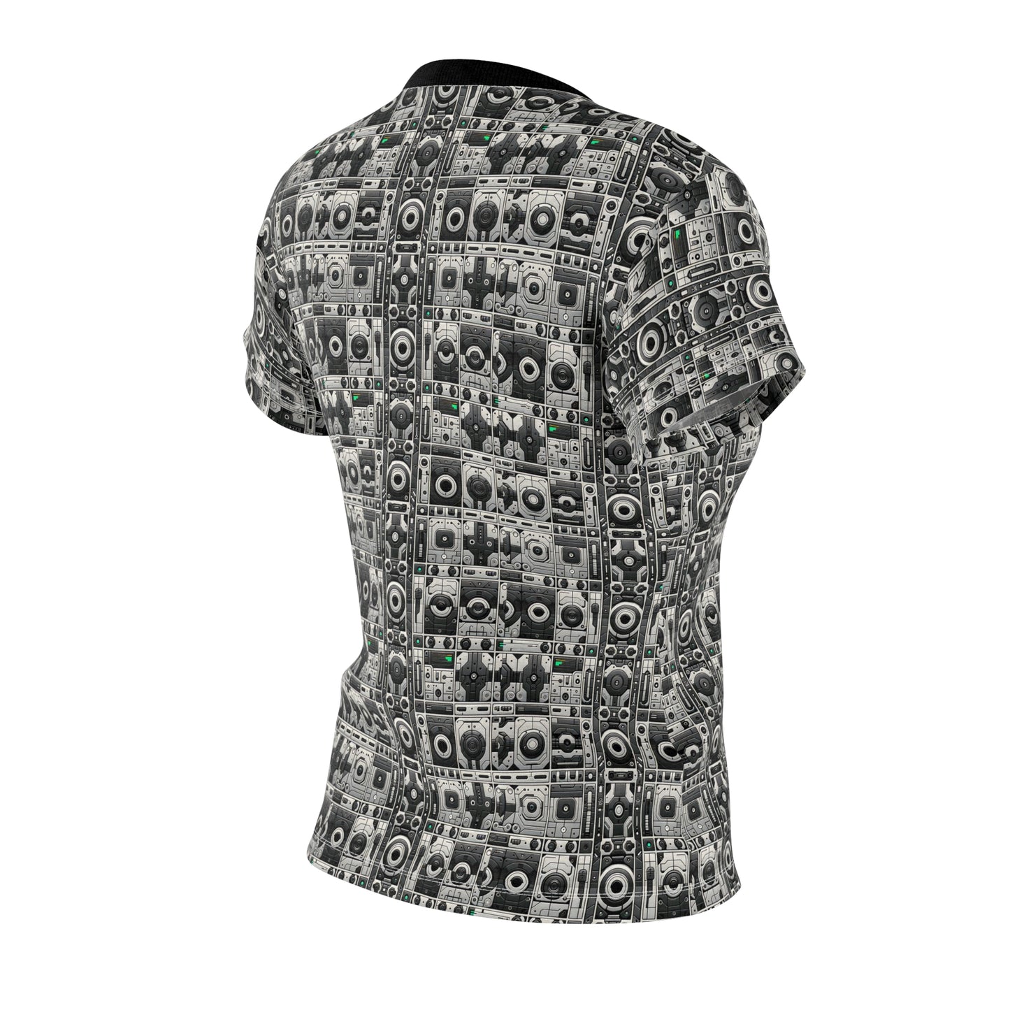 Tech Utility Aesthetics Tech-Forward Minimalism Women's Cut & Sew Tee - 8404 Design-60
