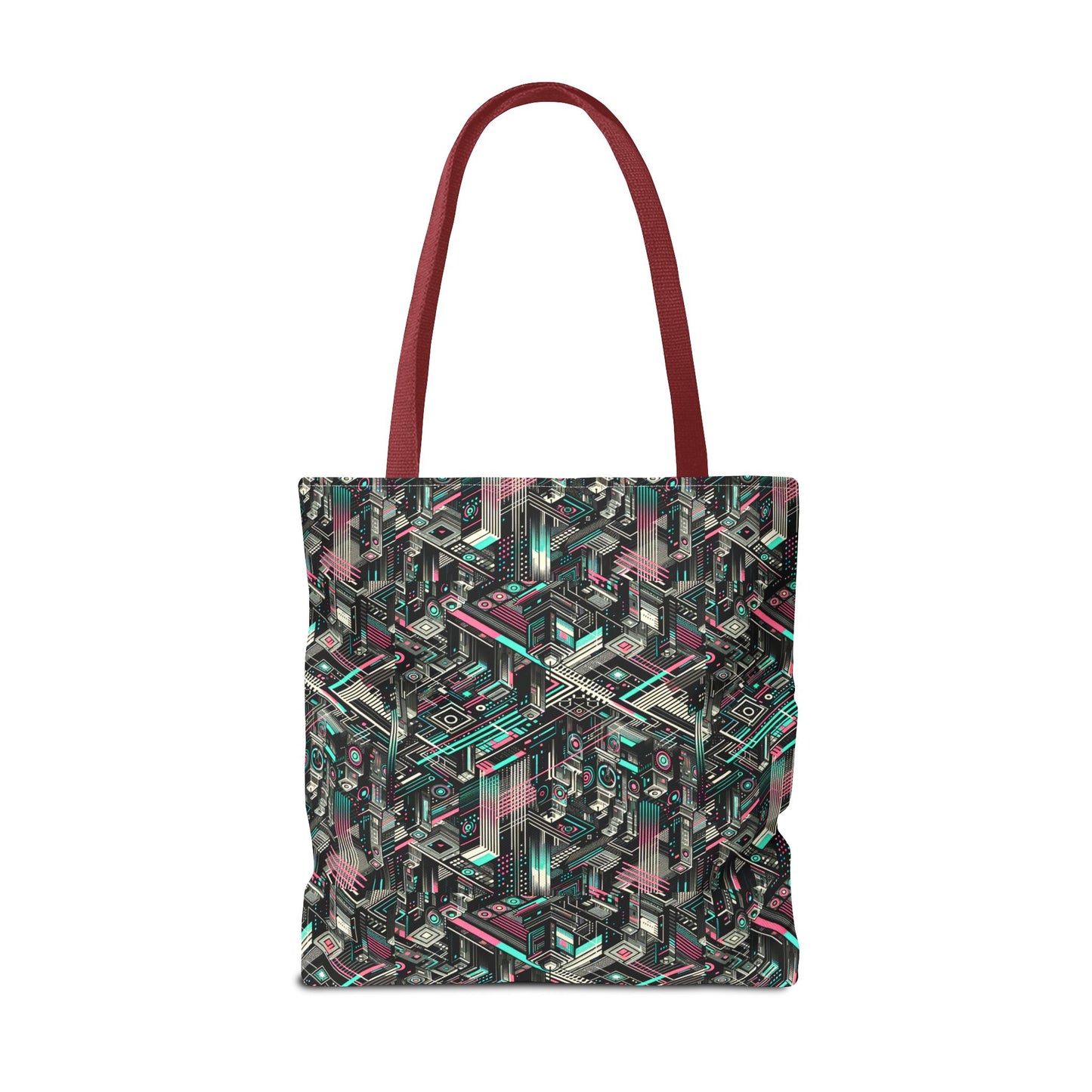 Digital Dreamland Tech-Inspired Streetwear Tote Bag - 8404 Design-51