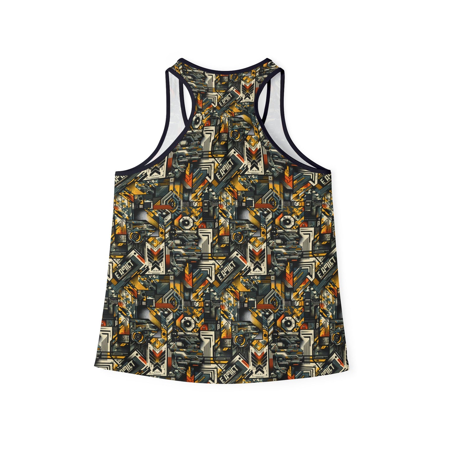 Digital Punk Futuristic Grunge Women's Tank Top - 8404 Design-49