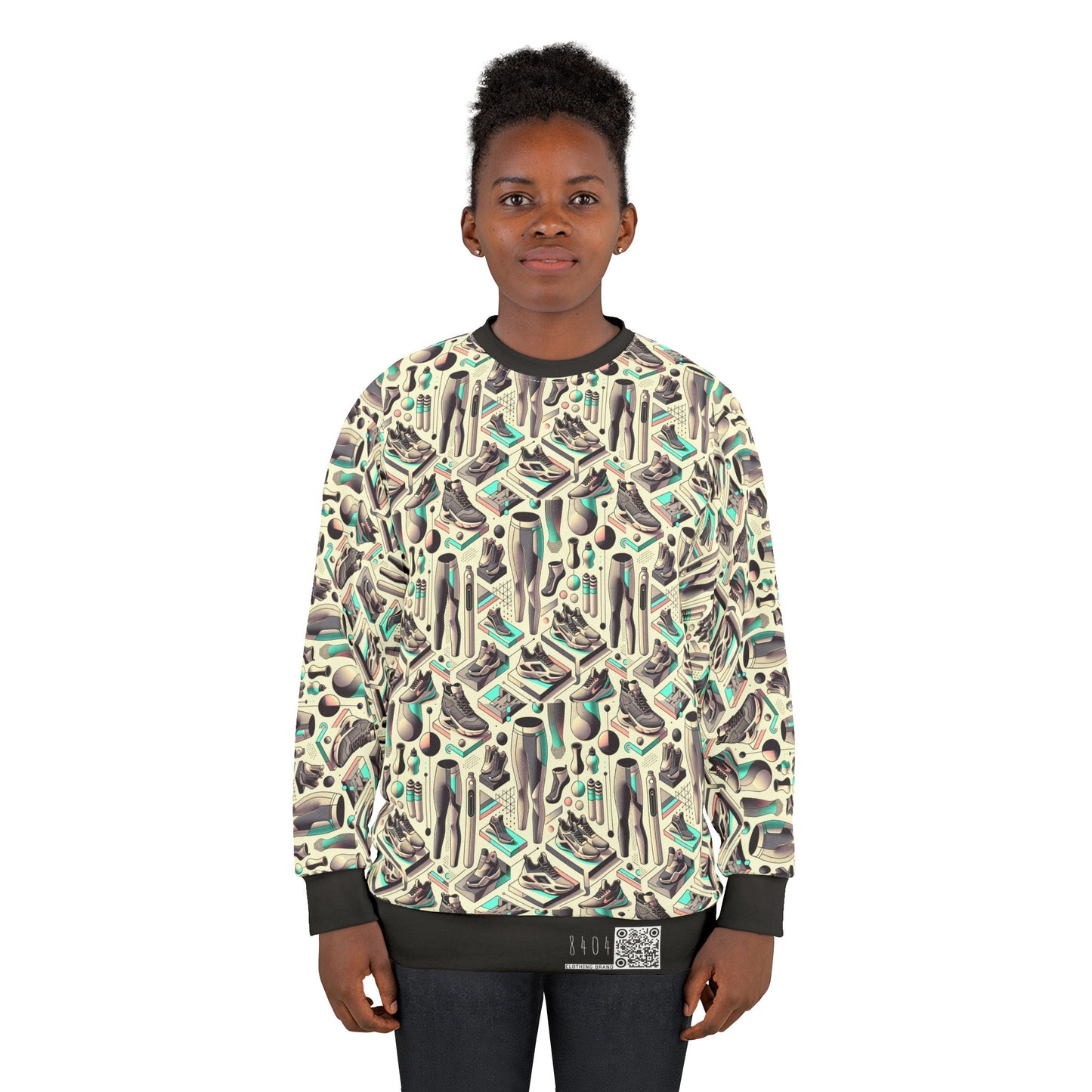 Tech-Infused Athleisure Futuristic Athletic Tech Sweatshirt - 8404 Design-44