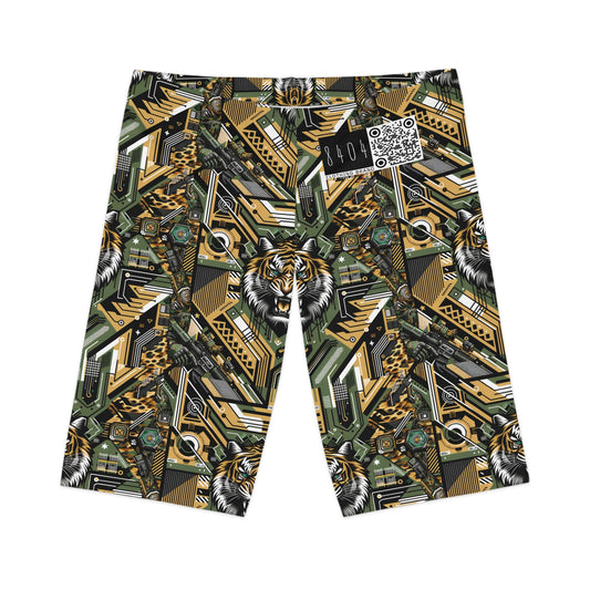 Neo-Camo Fusion Tech-Forward Streetwear Women's Bike Shorts - 8404 Design-58