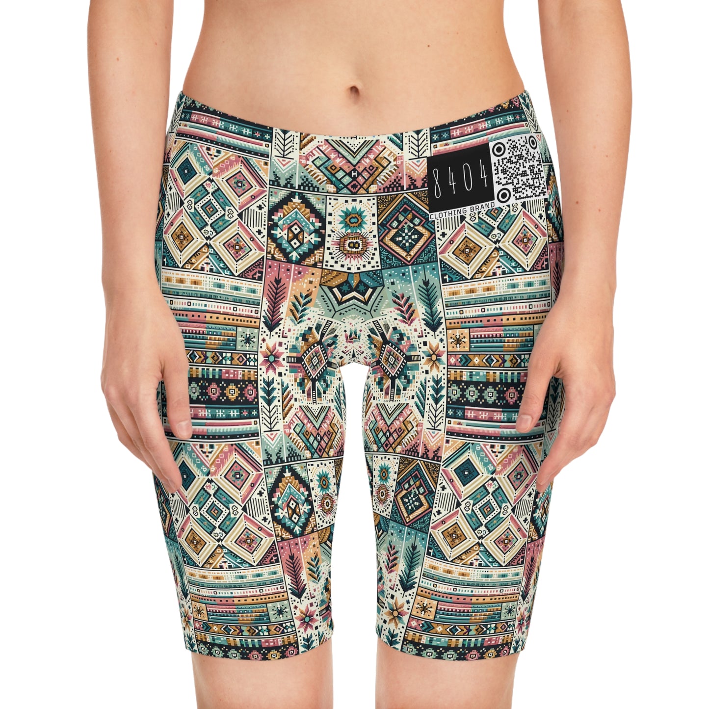 Digital Artisanal Fusion Digital Artisanal Women's Bike Shorts - 8404 Design-49