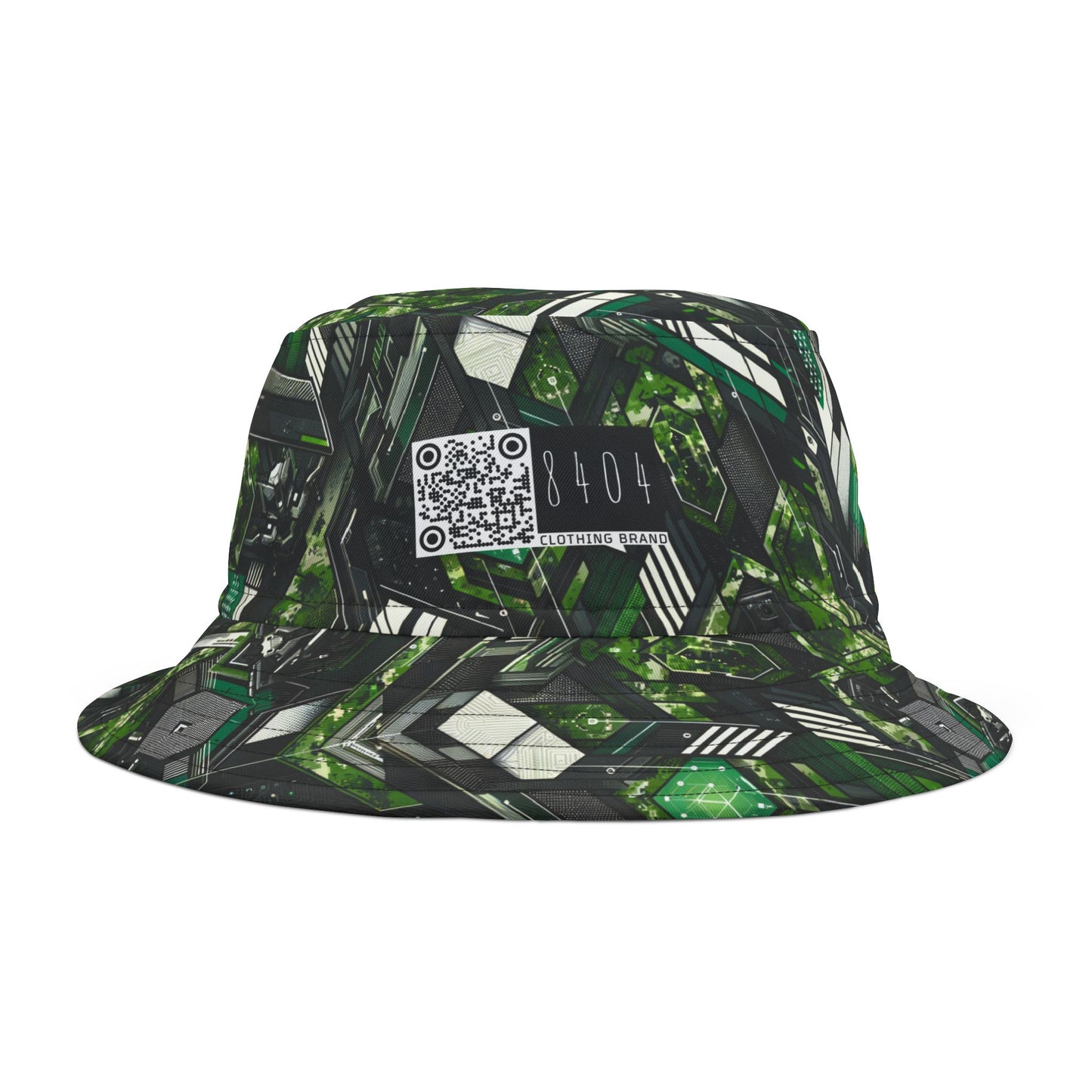 Tech Camo Fusion Tech-Forward Streetwear With a Futuristic Edge Bucket Hat - 8404 Design-58