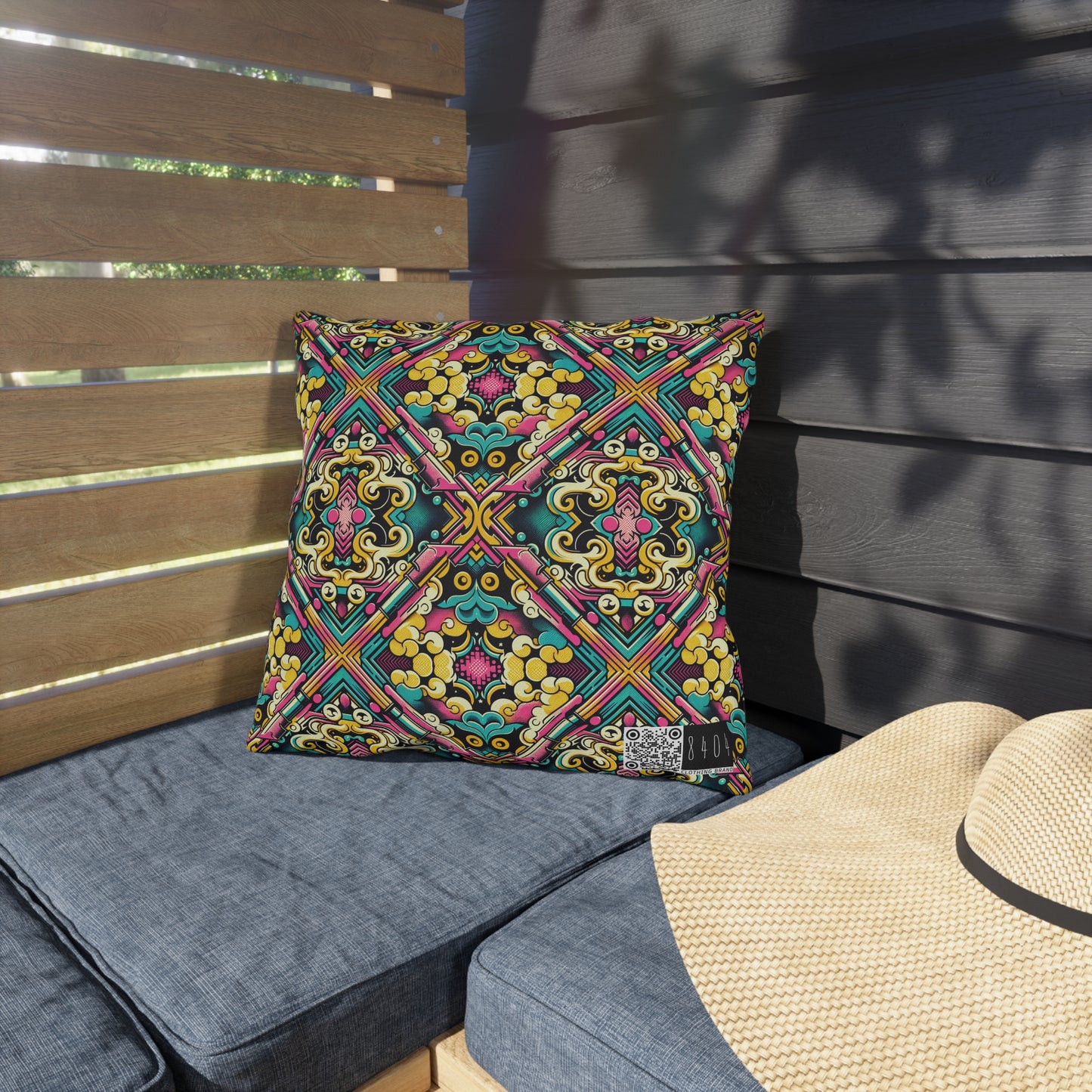 Neon Pop Art Revival Pop Culture Retro Outdoor Pillow - 8404 Design-59
