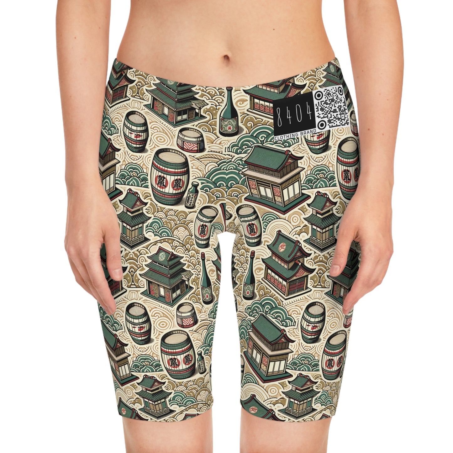 Cultural Artisanal Fusion Contemporary Cultural Elegance Women's Bike Shorts - 8404 Design-68