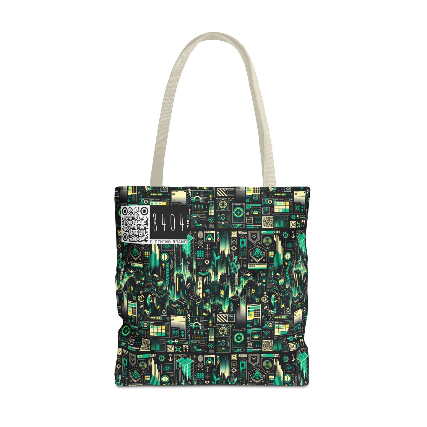 Digital Dystopia Tech Noir Tote Bag - 8404 Design-63