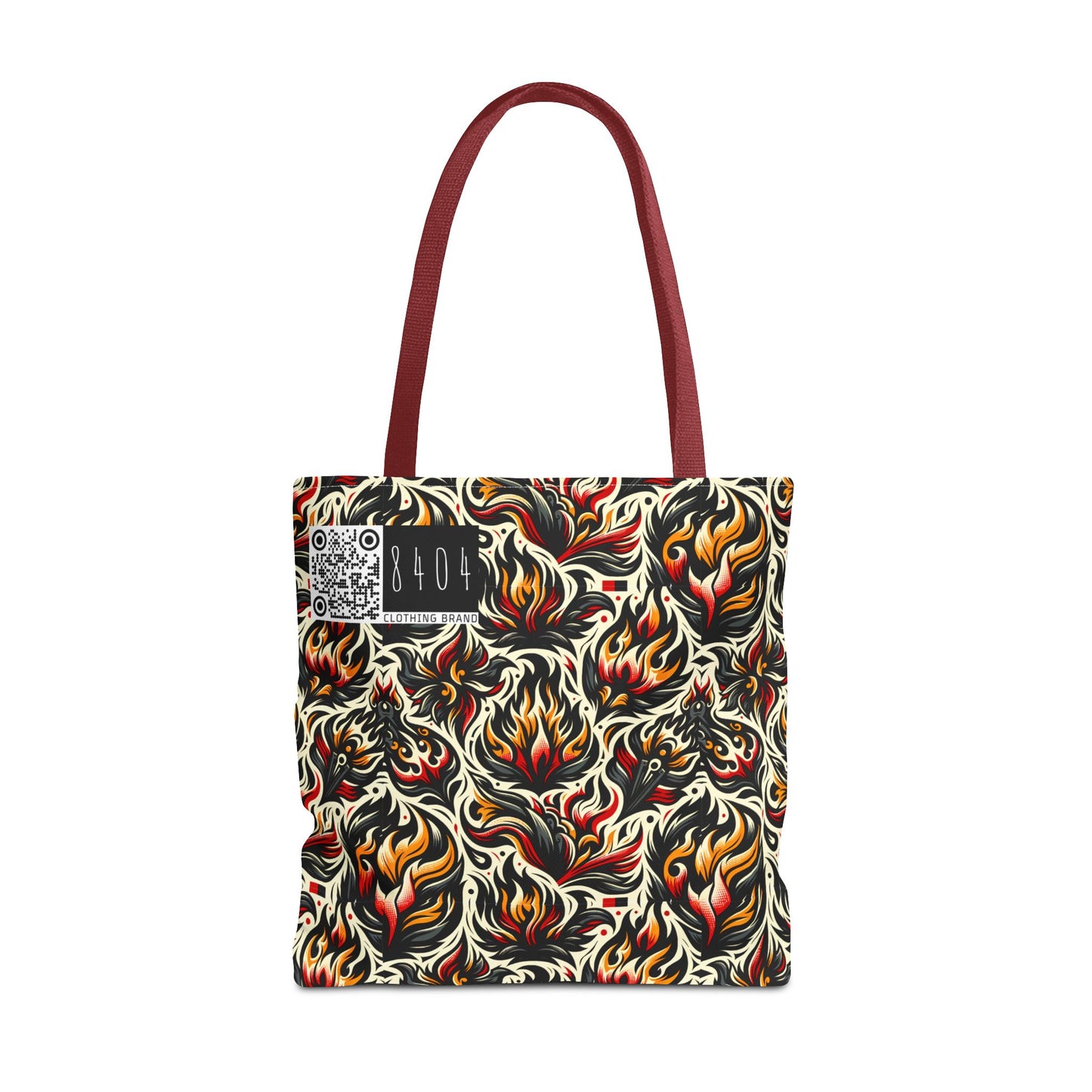 Fire & Flames Bold Streetwear Statement Tote Bag - 8404 Design-57