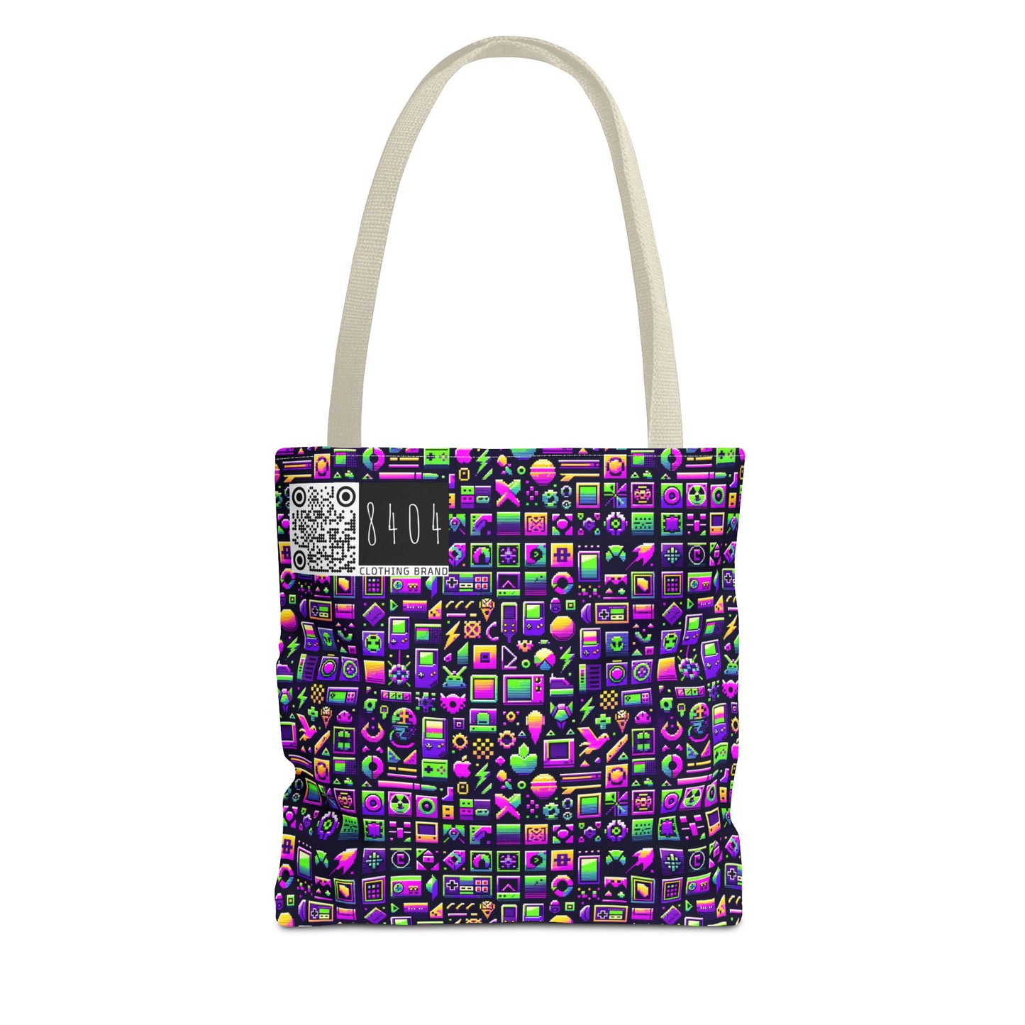 Digital Nostalgia Remix Modern Vintage Fusion Tote Bag - 8404 Design-49