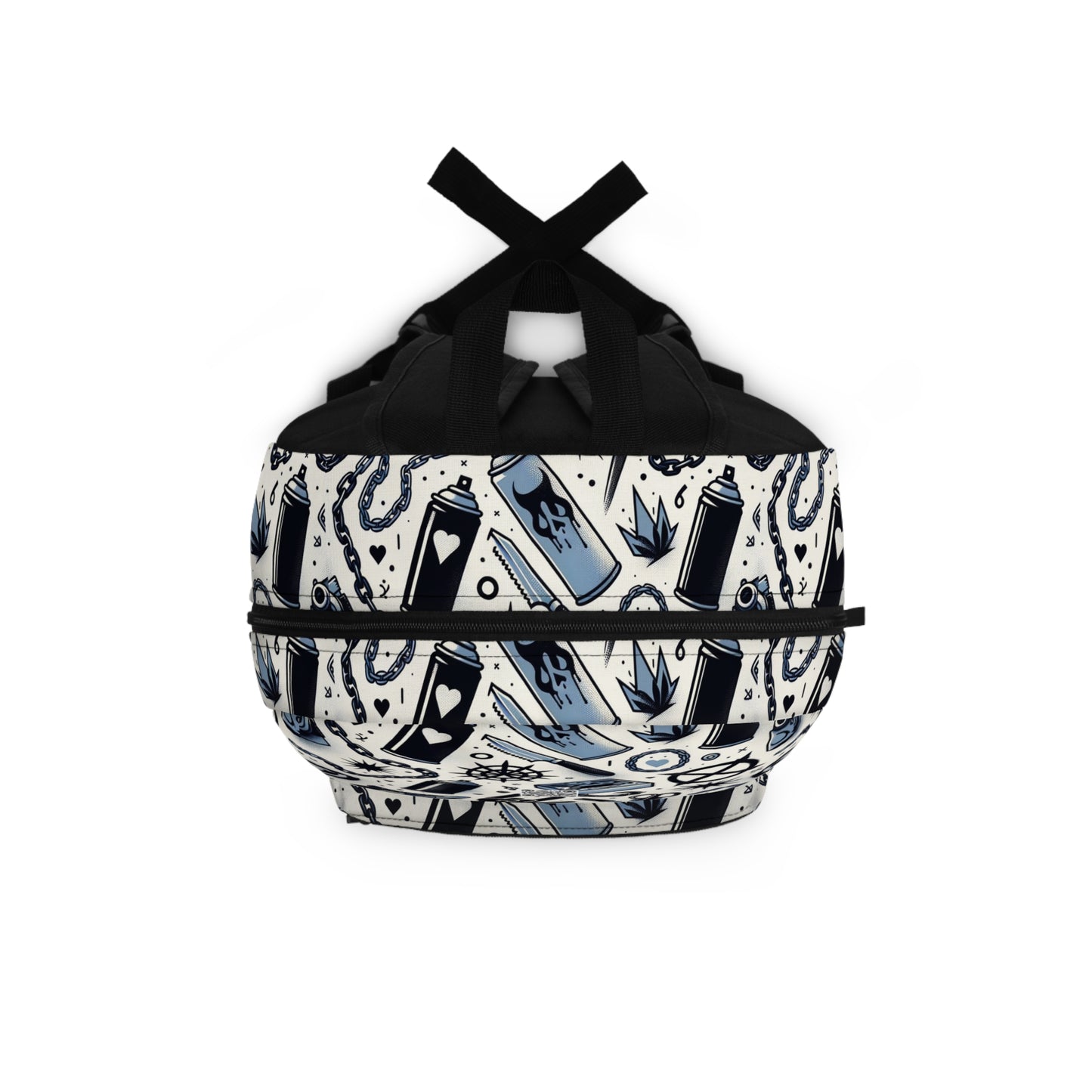 Cultural Rebellion Graphics Edgy and Rebellious With a Hint of Nostalgia Backpack - 8404 Design-57