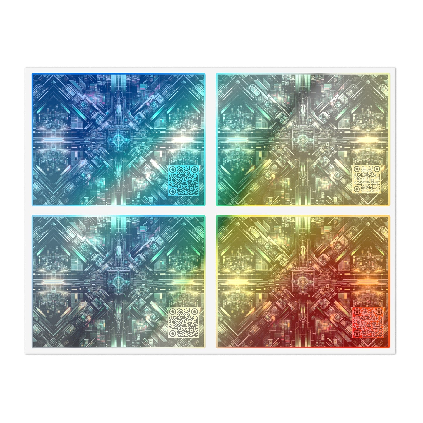 Tech Noir Graphics Tech-Inspired Streetwear Sticker Sheets - 8404 Design-56