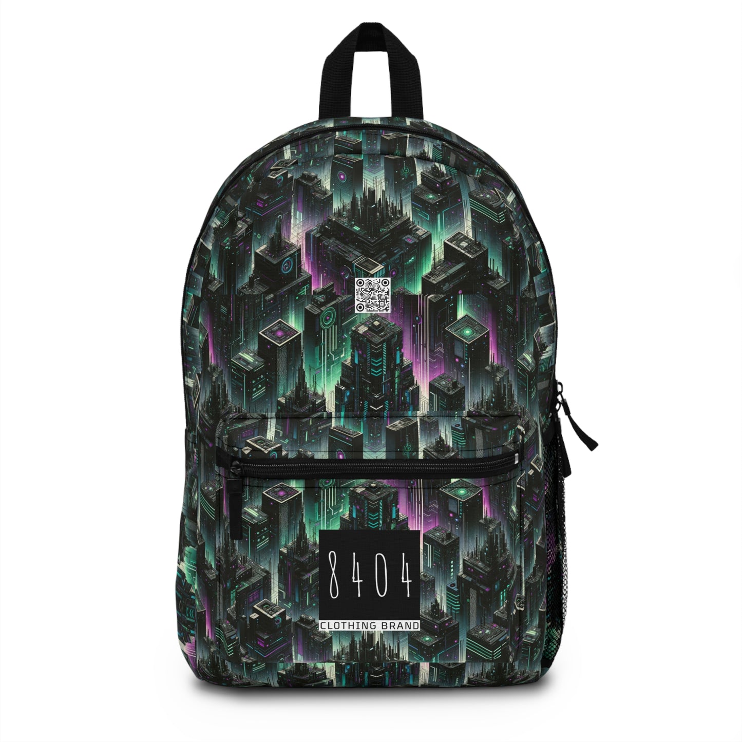 Tech Noir Aesthetics Tech-Forward Urban Dystopia Backpack - 8404 Design-44