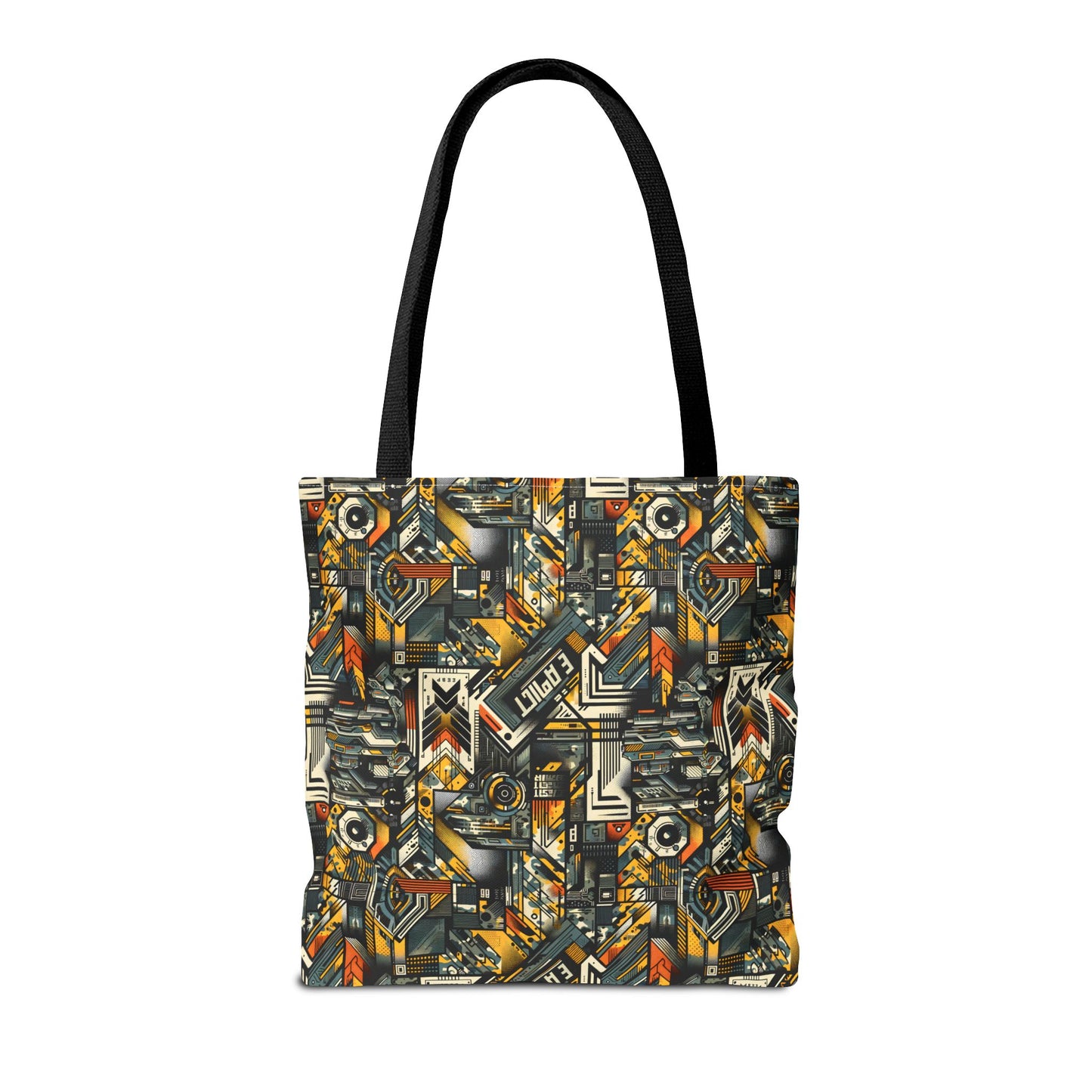 Digital Punk Futuristic Grunge Tote Bag - 8404 Design-49