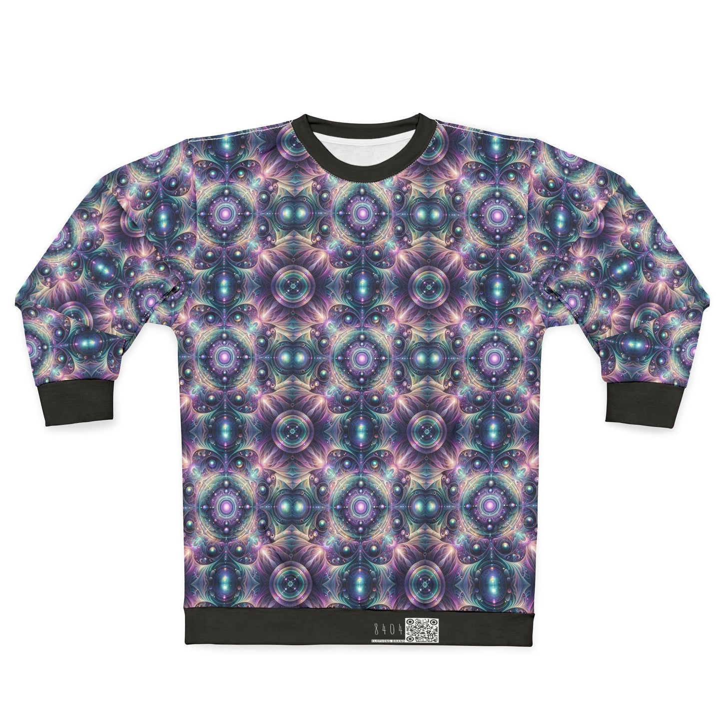 Iridescent Tech Fusion Tech-Forward Streetwear Sweatshirt - 8404 Design-61