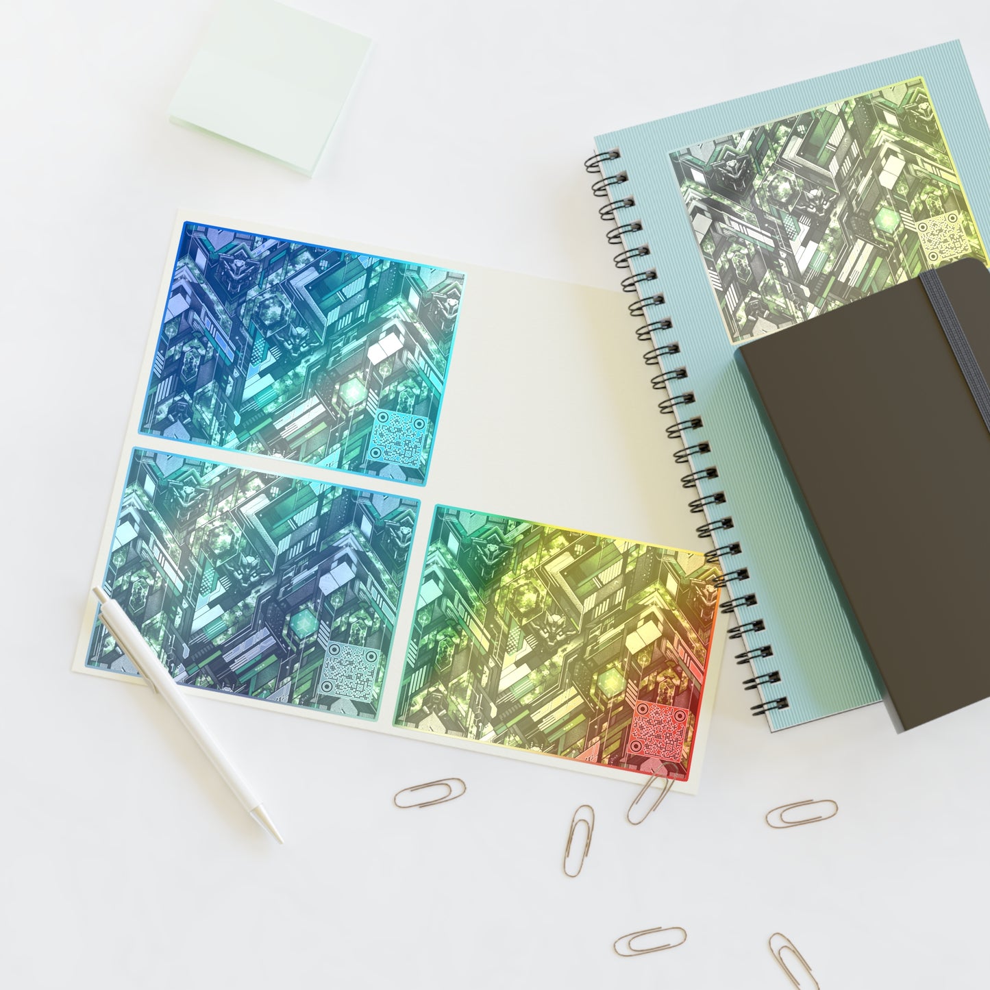 Tech Camo Fusion Tech-Forward Streetwear With a Futuristic Edge Sticker Sheets - 8404 Design-58