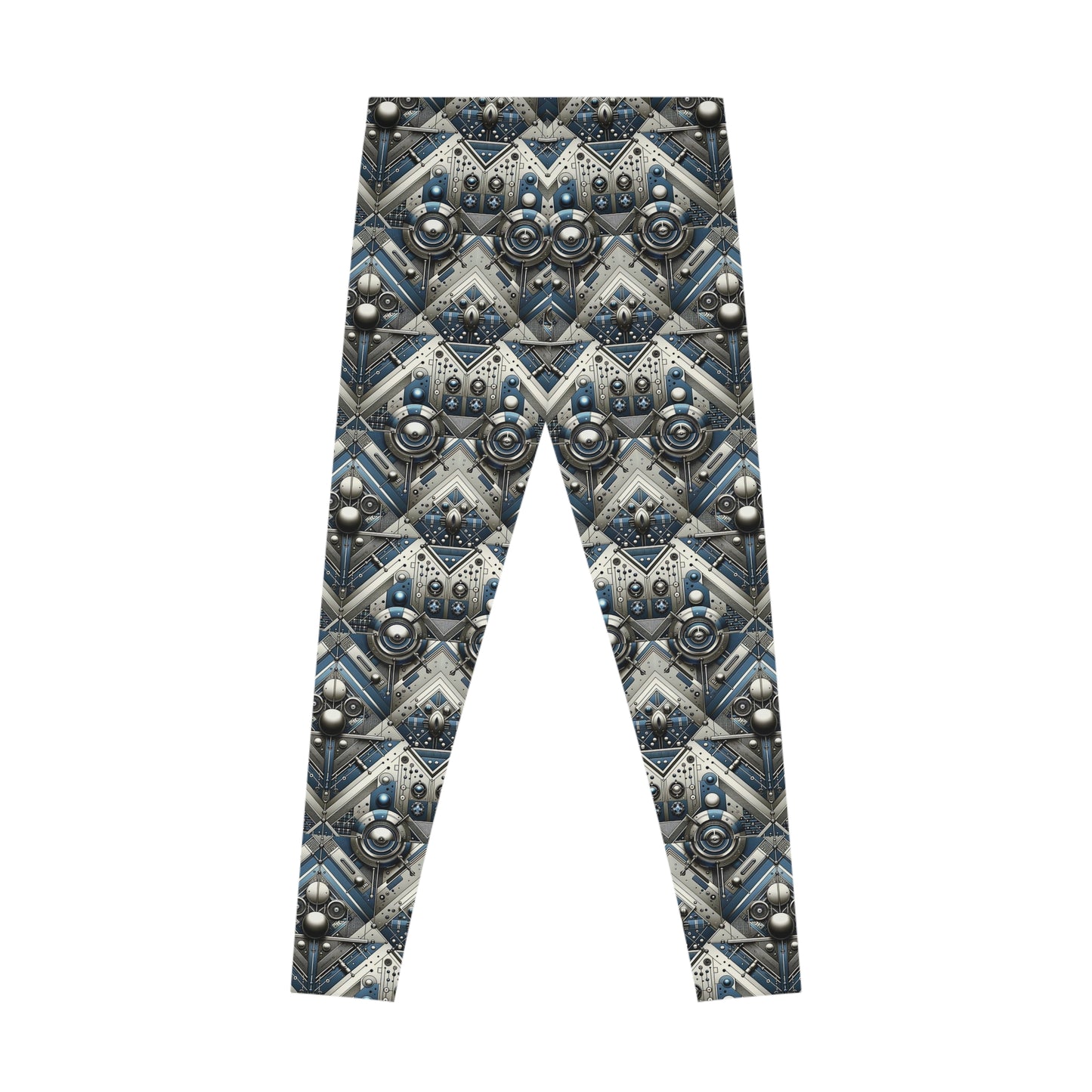 Tech Utility Fusion Tech-Forward Utility With a Futuristic Edge Stretch Leggings - 8404 Design-63