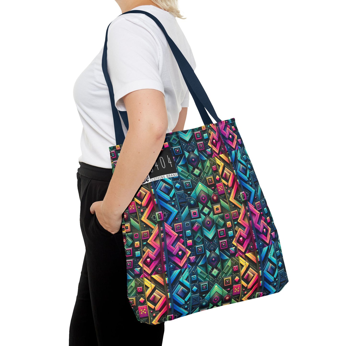 Tech-Inspired Graphics Cyberpunk Cool Tote Bag - 8404 Design-58