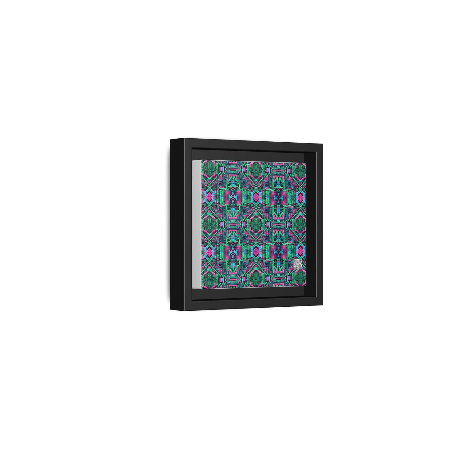Digital Glitch Vibes Tech-Inspired Streetwear Matte Canvas, Framed (multi-Color) - 8404 Design-71 B