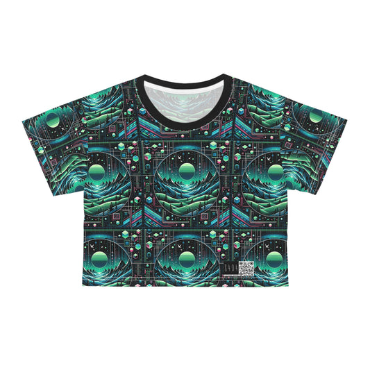 Digital Adventure Graphics Digital Explorer Crop Tee - 8404 Design-59