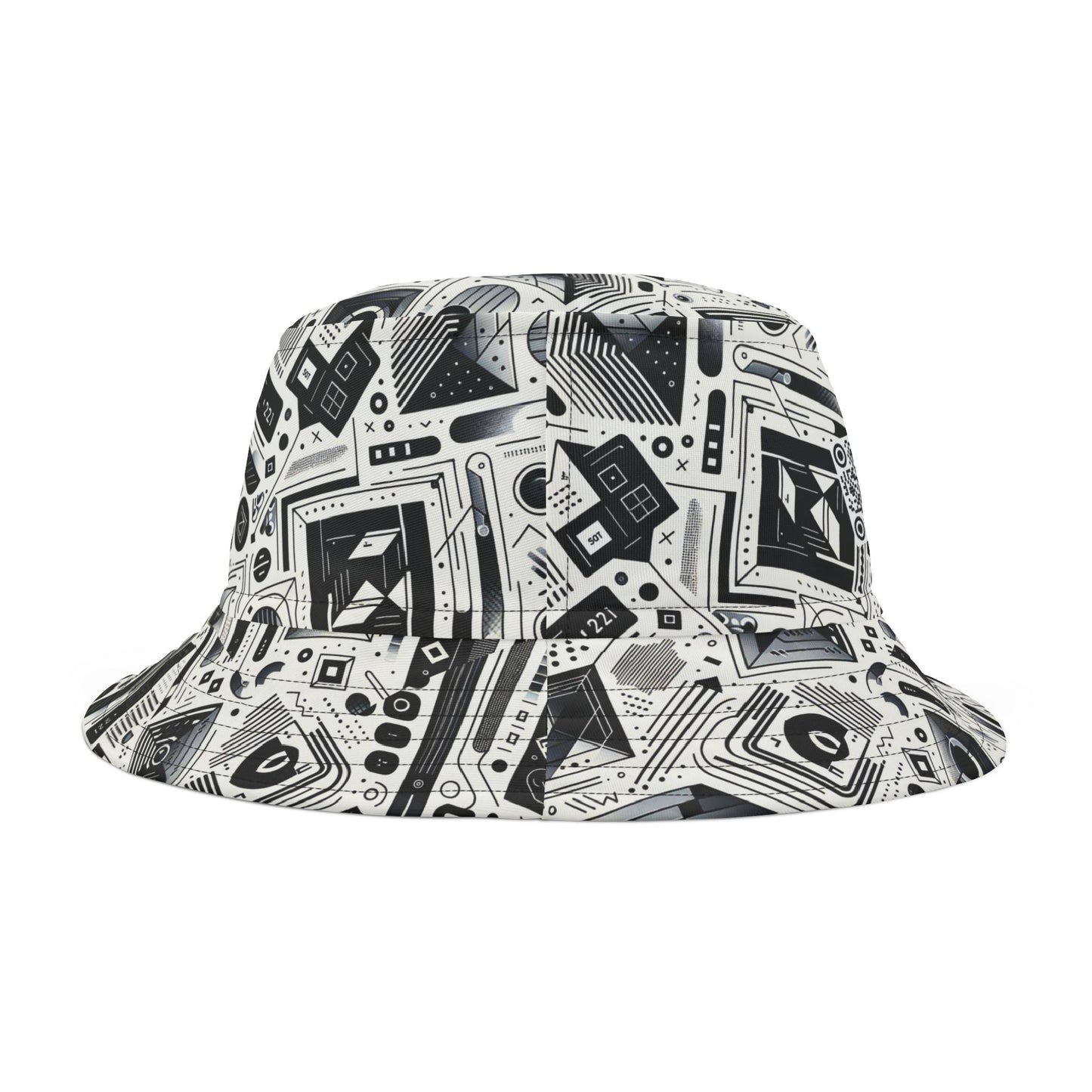 Tech Minimalism Minimalist Tech Bucket Hat - 8404 Design-72