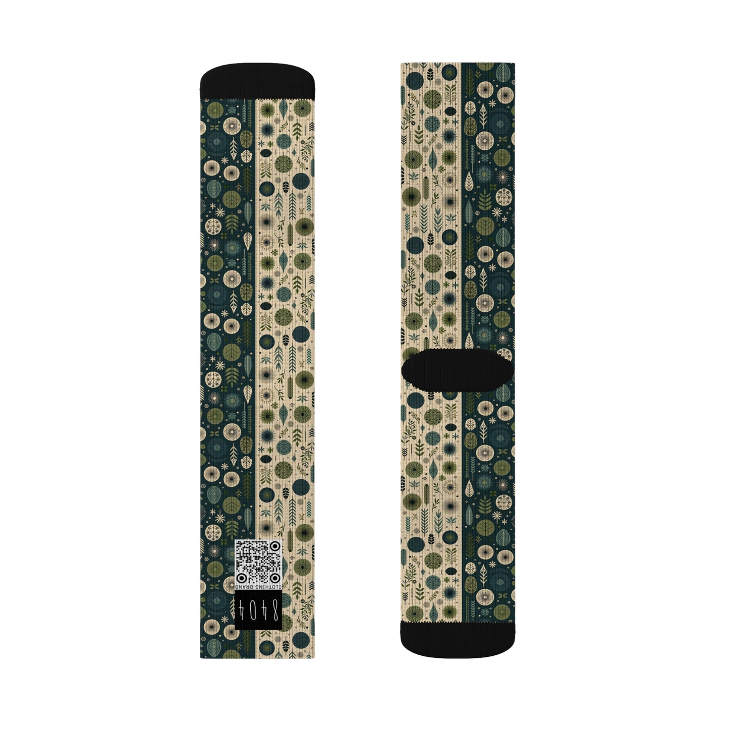 Sustainable Street Utility Sustainable Tech Streetwear Sublimation Socks - 8404 Design-62