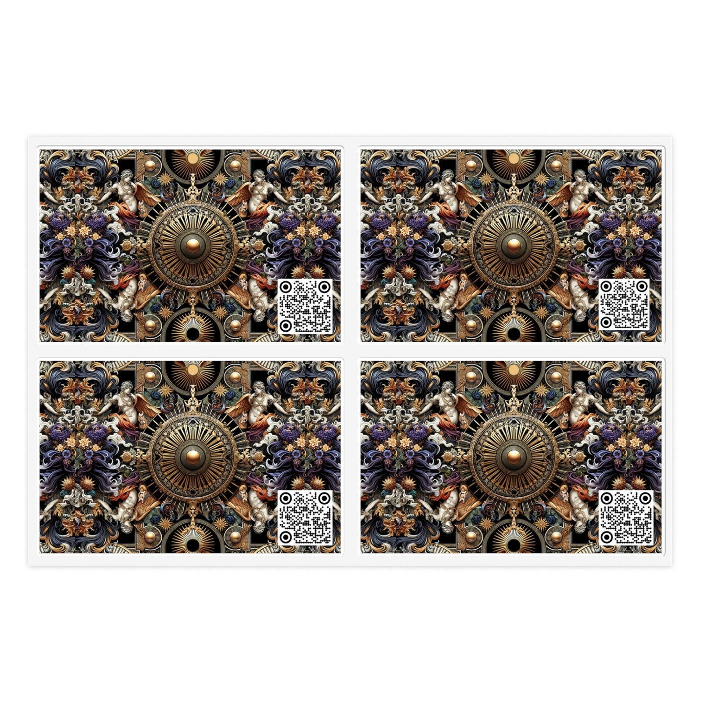 Digital Renaissance Luxurious Streetwear Inspired By Classical Art With a Modern Twist Sticker Sheets - 8404 Design-55