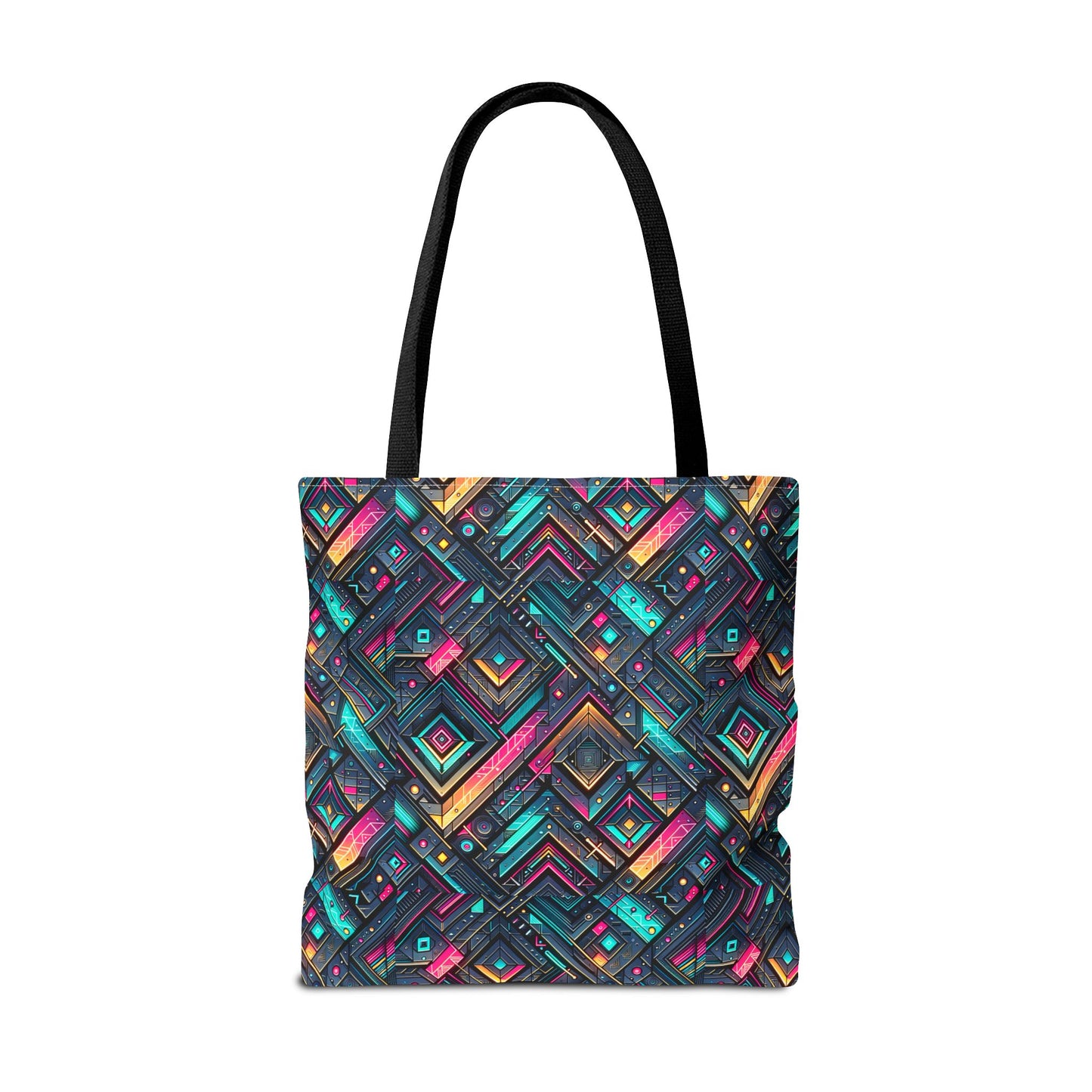 Tech-Inspired Graphics Cyberpunk Cool Tote Bag - 8404 Design-67