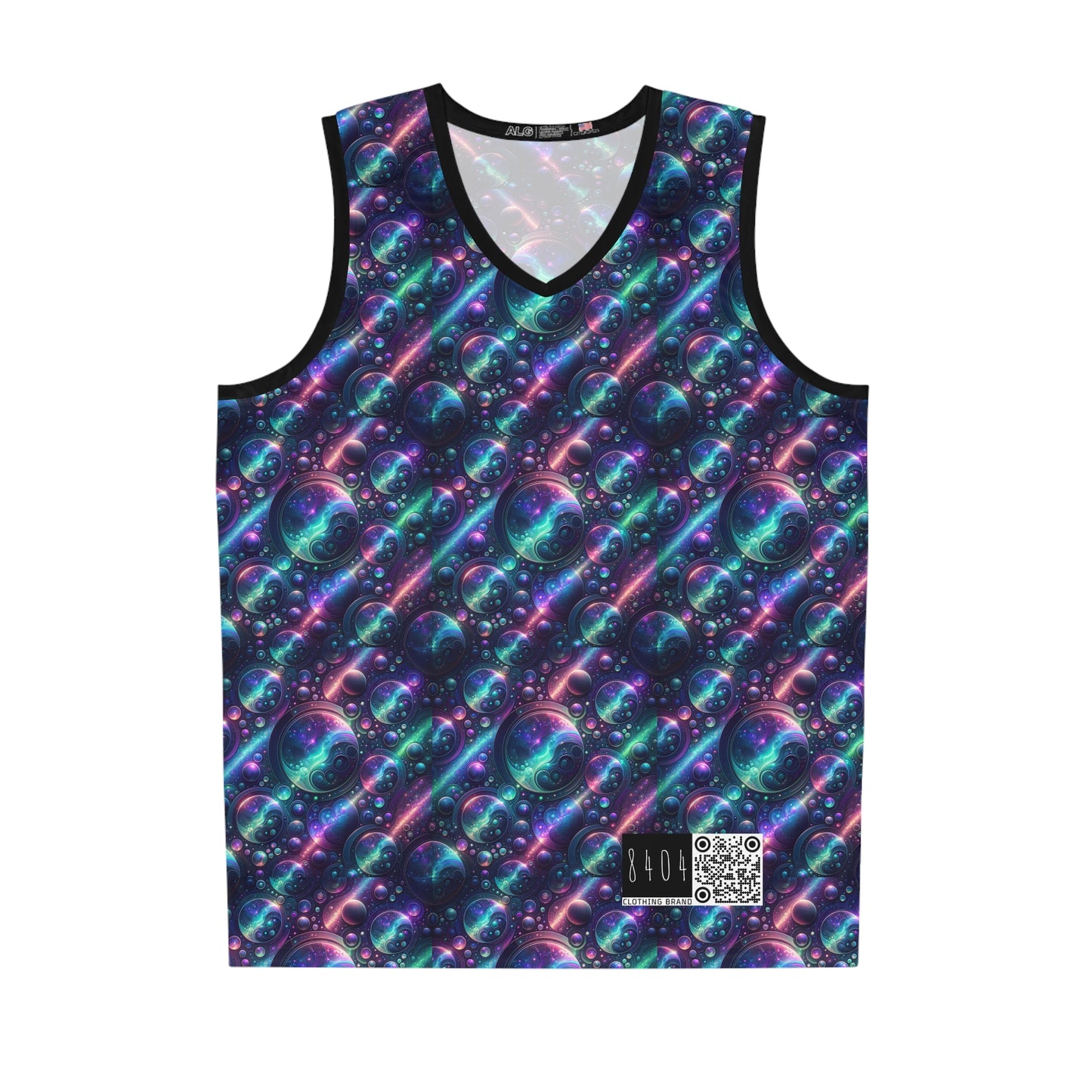 Iridescent Tech Fusion Tech-Forward Streetwear Basketball Jersey - 8404 Design-51