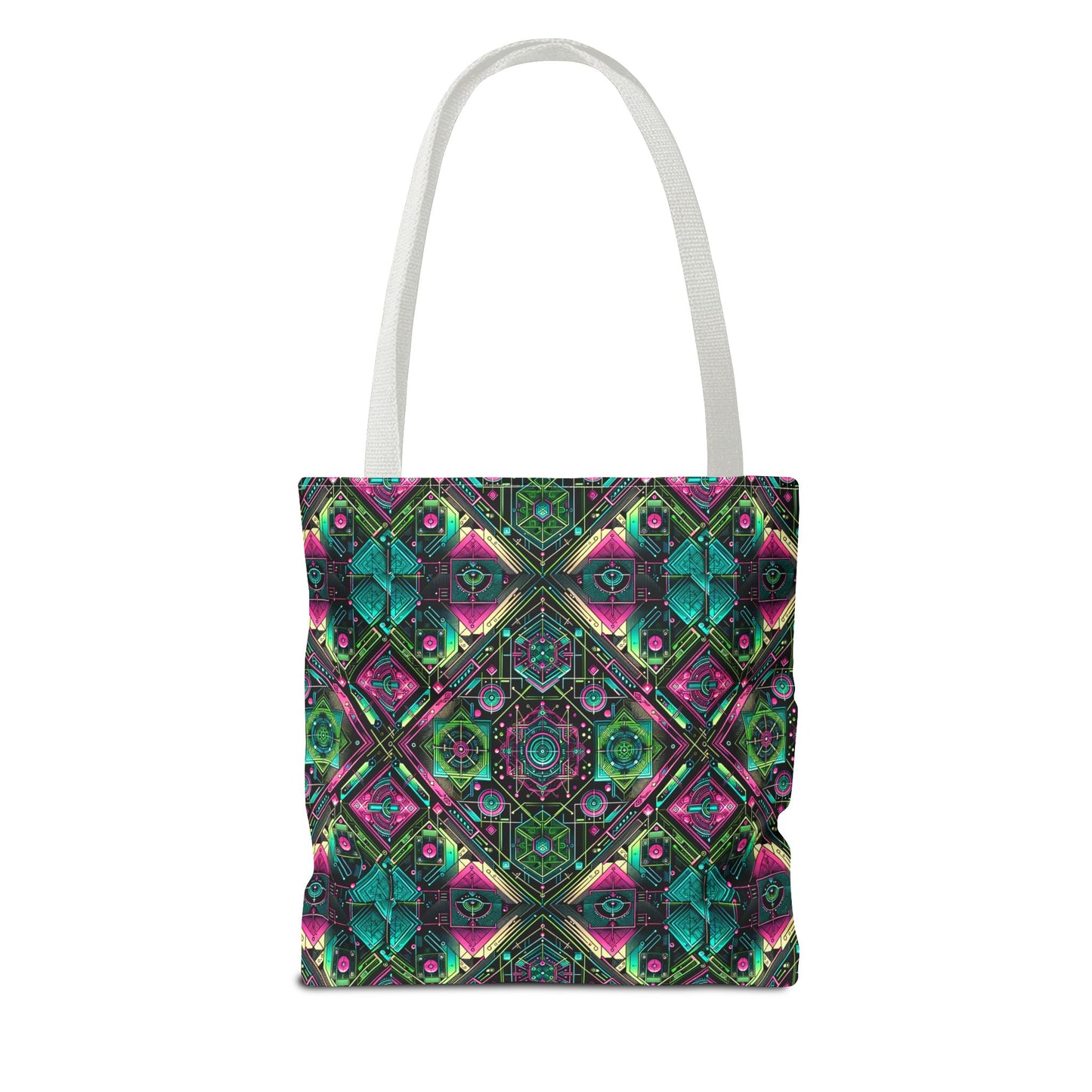 Tech-Infused Graphics Tech-Forward Streetwear Tote Bag - 8404 Design-45