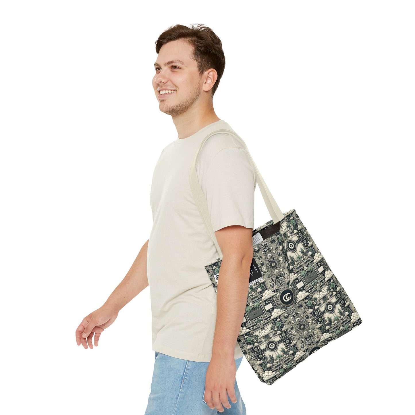 Cyber Garden Party Tech Garden Extravaganza Tote Bag - 8404 Design-54