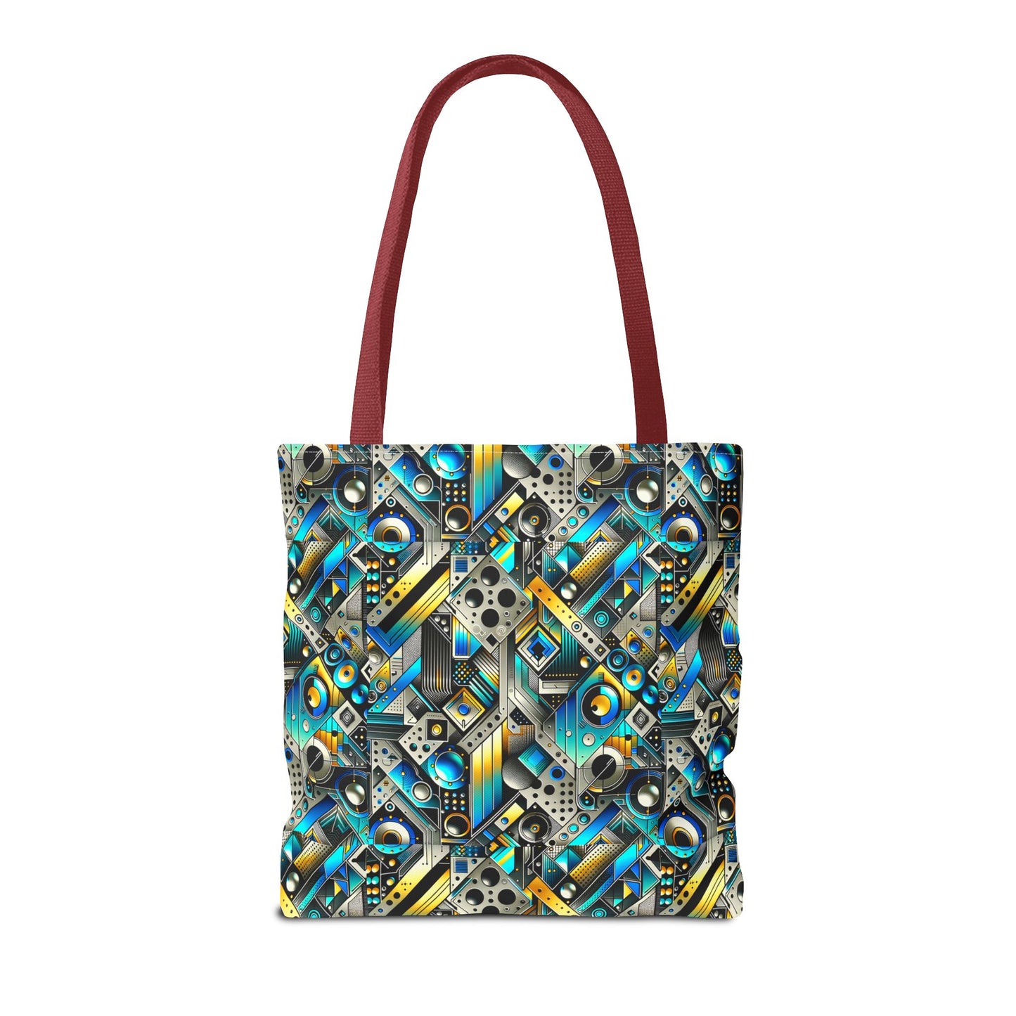 Tech Art Fusion Tech-Forward Streetwear Tote Bag - 8404 Design-50