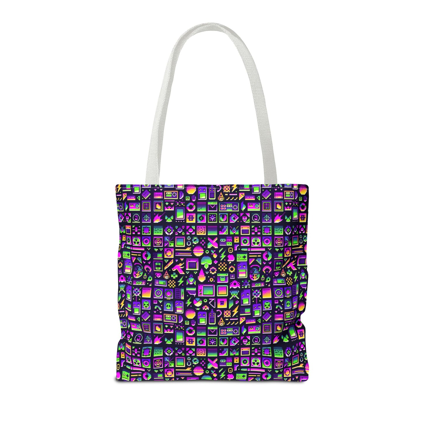 Digital Nostalgia Remix Modern Vintage Fusion Tote Bag - 8404 Design-49