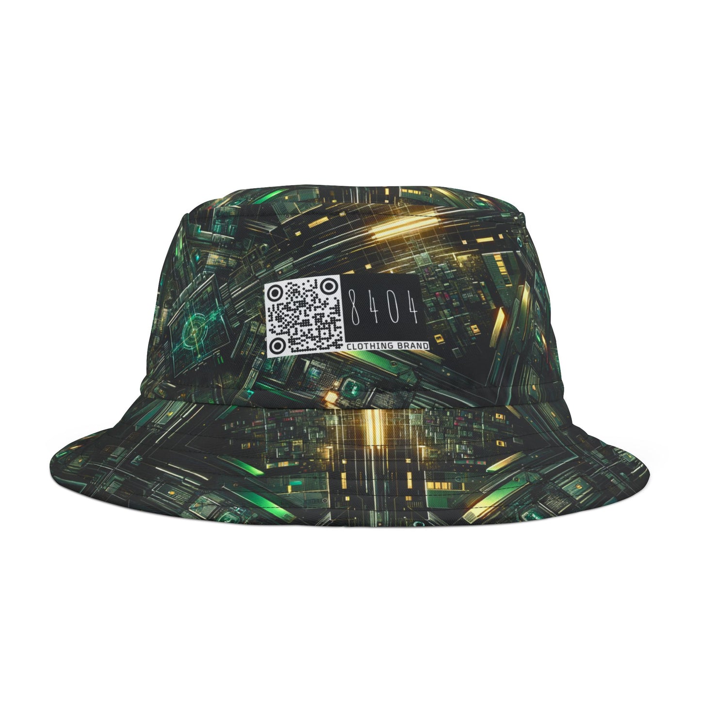 Tech Noir Graphics Tech-Inspired Streetwear Bucket Hat - 8404 Design-56