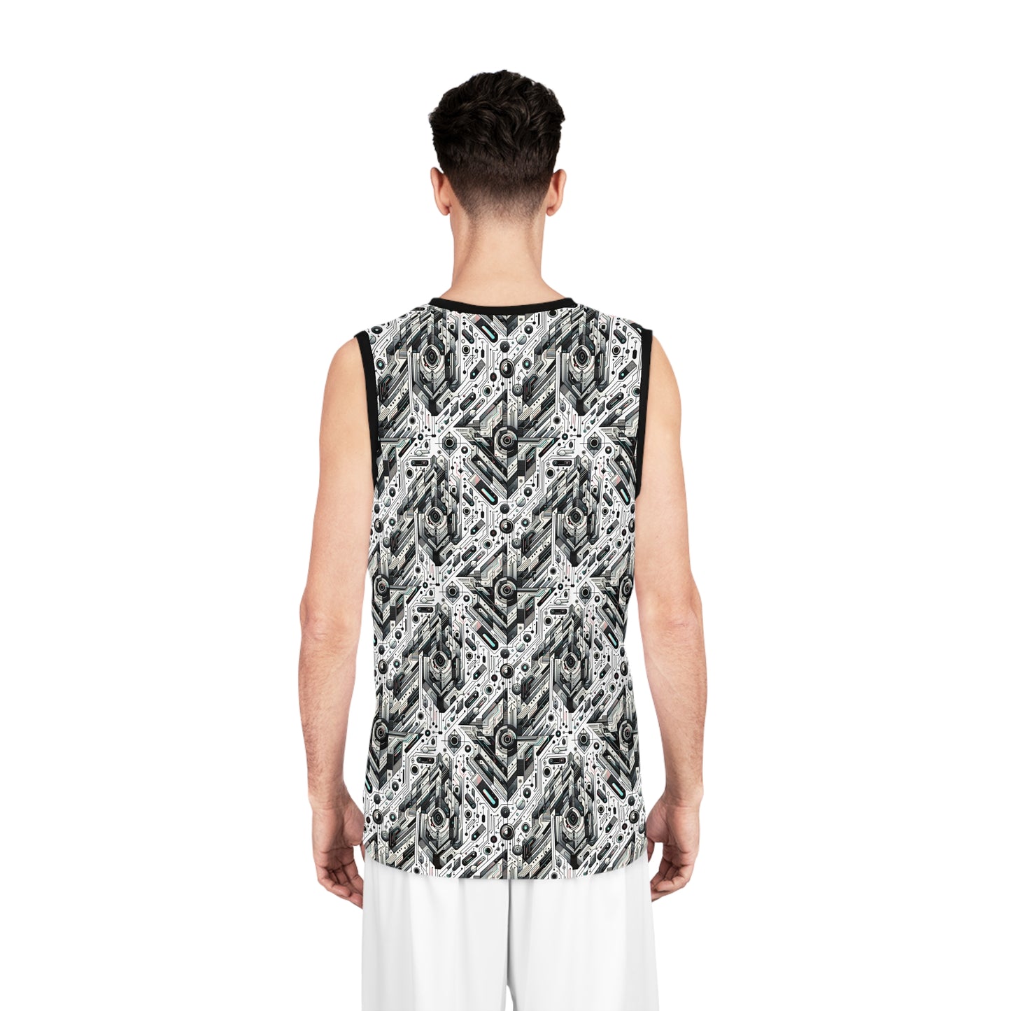 Tech-Infused Streetwear Tech-Forward Minimalism Basketball Jersey - 8404 Design-51