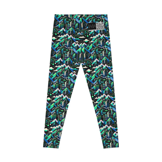 Digital Adventure Graphics Digital Explorer Stretch Leggings - 8404 Design-55