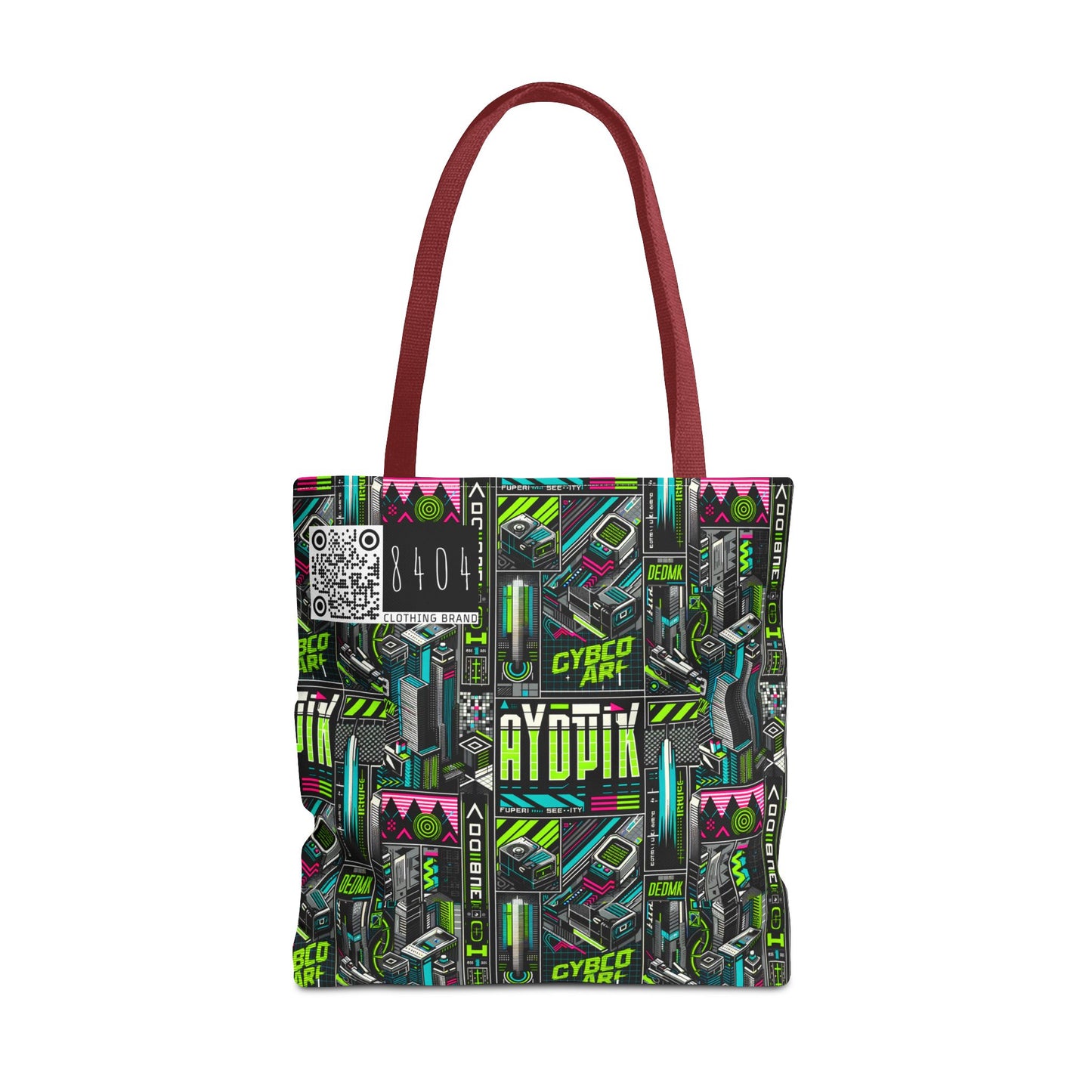 Tech-Forward Graphics Tech-Inspired Streetwear Tote Bag - 8404 Design-46