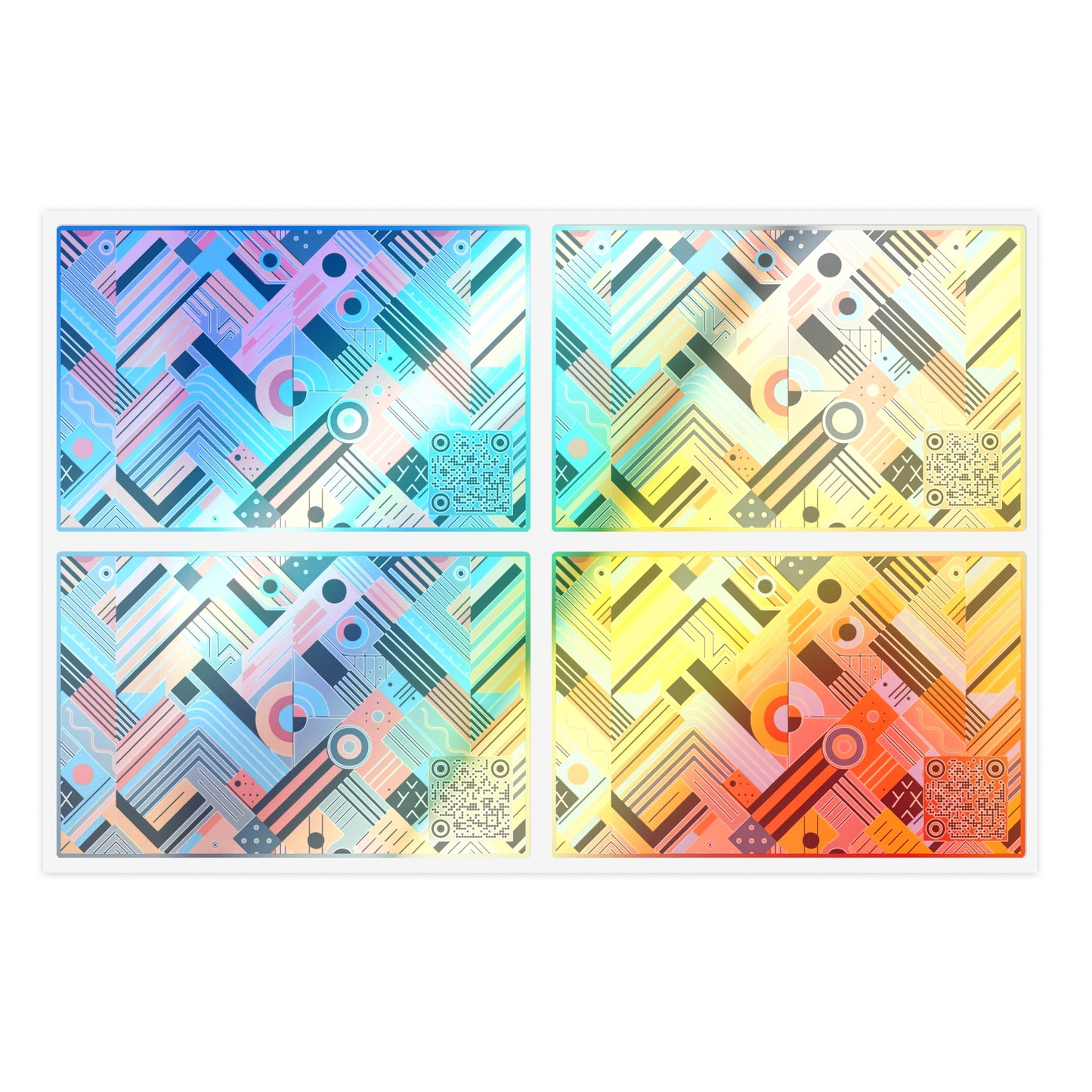 Abstract Graphic Art Modern Artistic Expression Sticker Sheets - 8404 Design-54