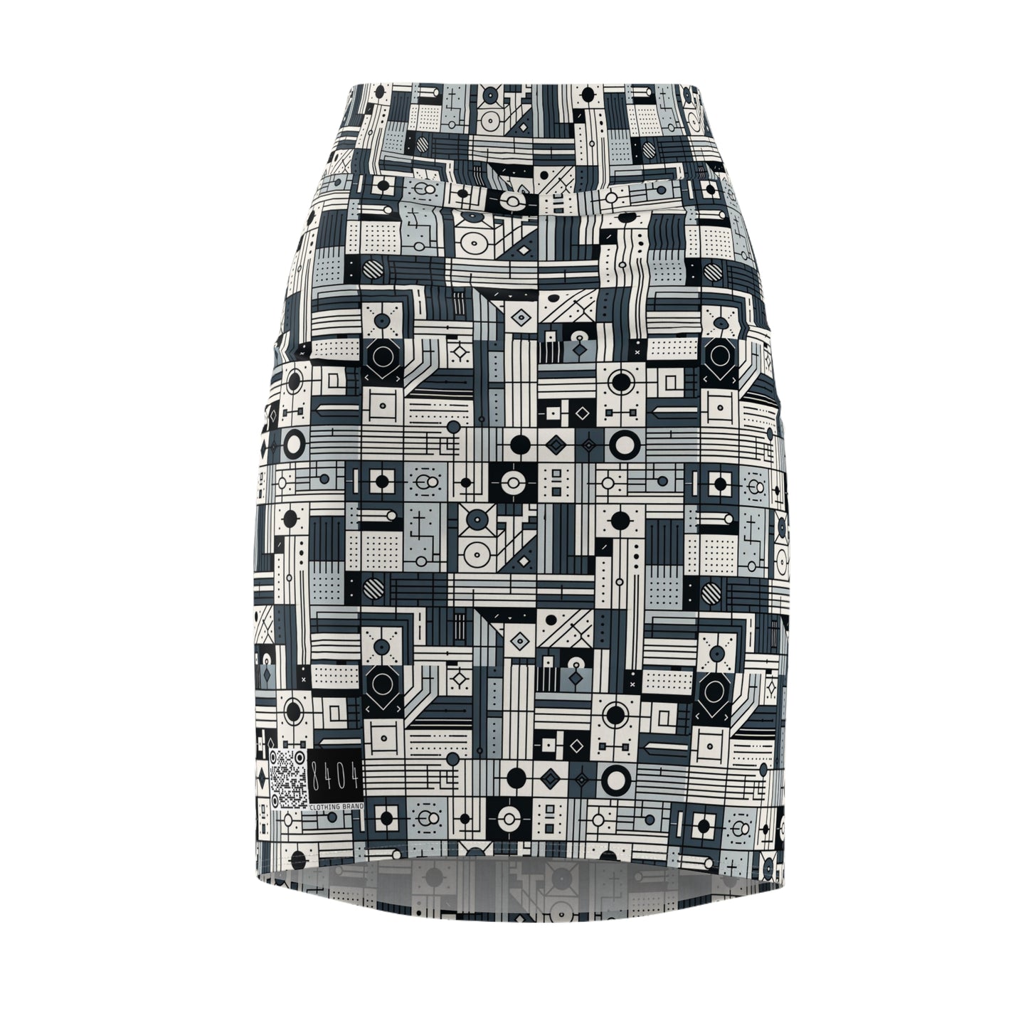 Digital Minimalism Minimalist Tech Women's Pencil Skirt - 8404 Design-49