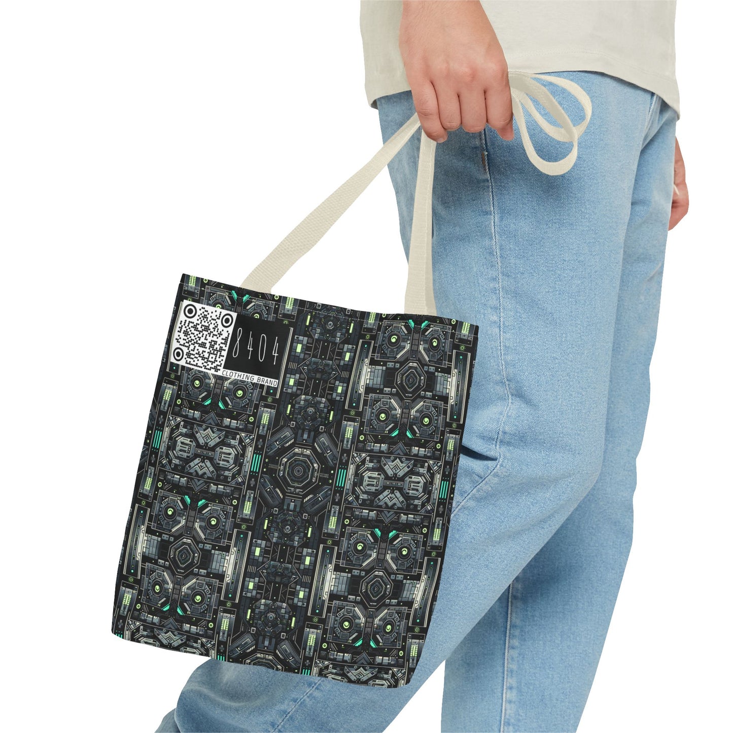 Tech Noir Tech-Forward Minimalism Tote Bag - 8404 Design-52