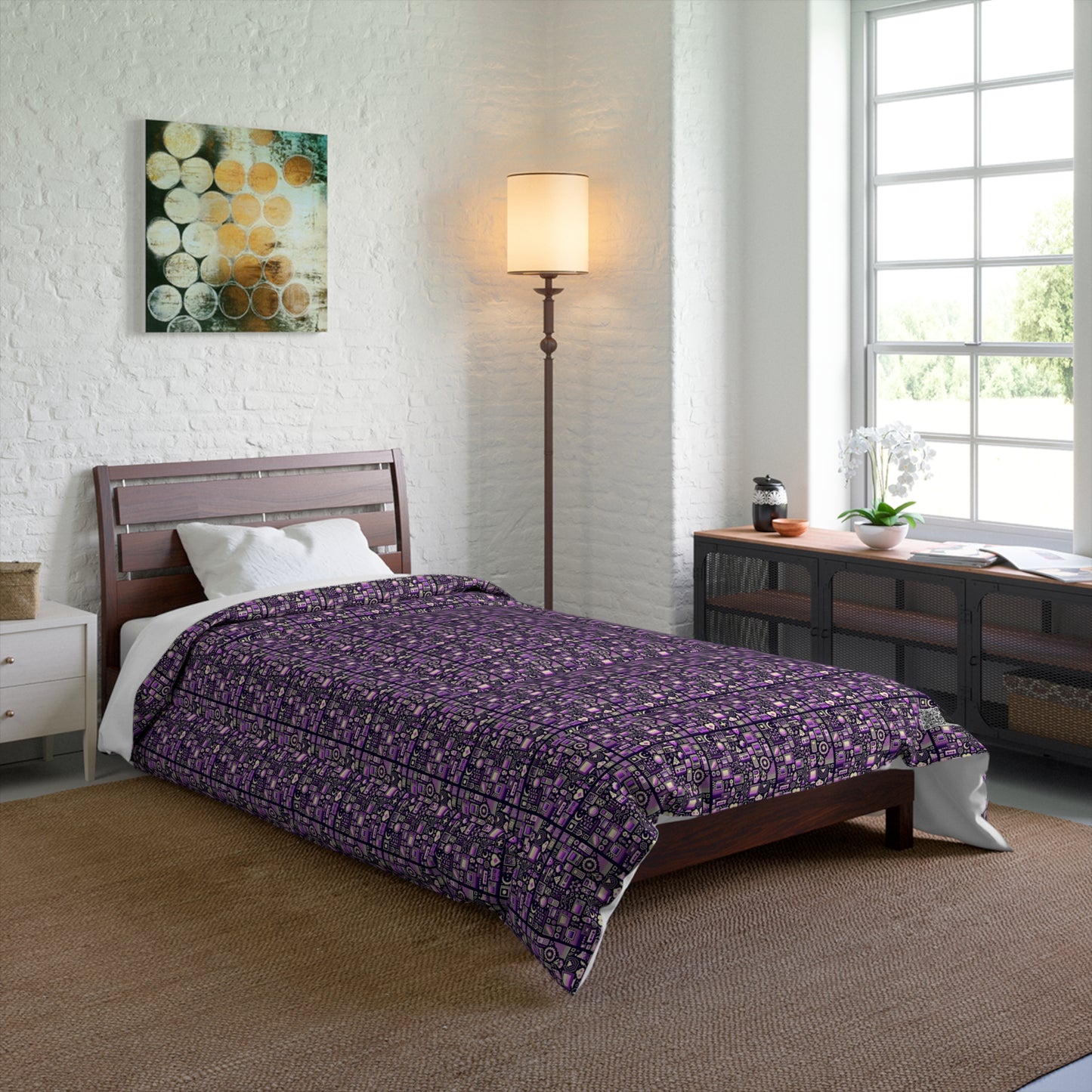 Digital Nostalgia Remix Modern Vintage Fusion Comforter - 8404 Design-54