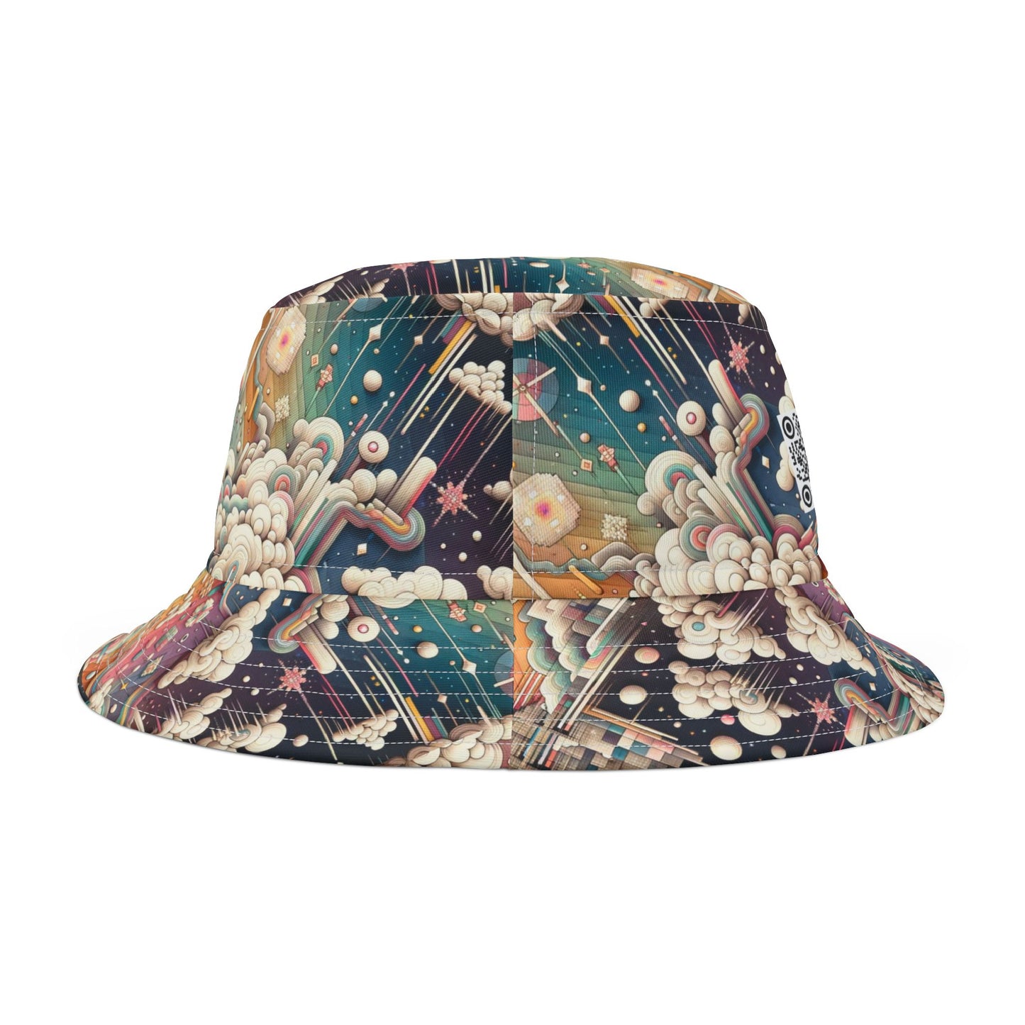Digital Dreamland Whimsical and Nostalgic Streetwear With a Digital Twist Bucket Hat - 8404 Design-52