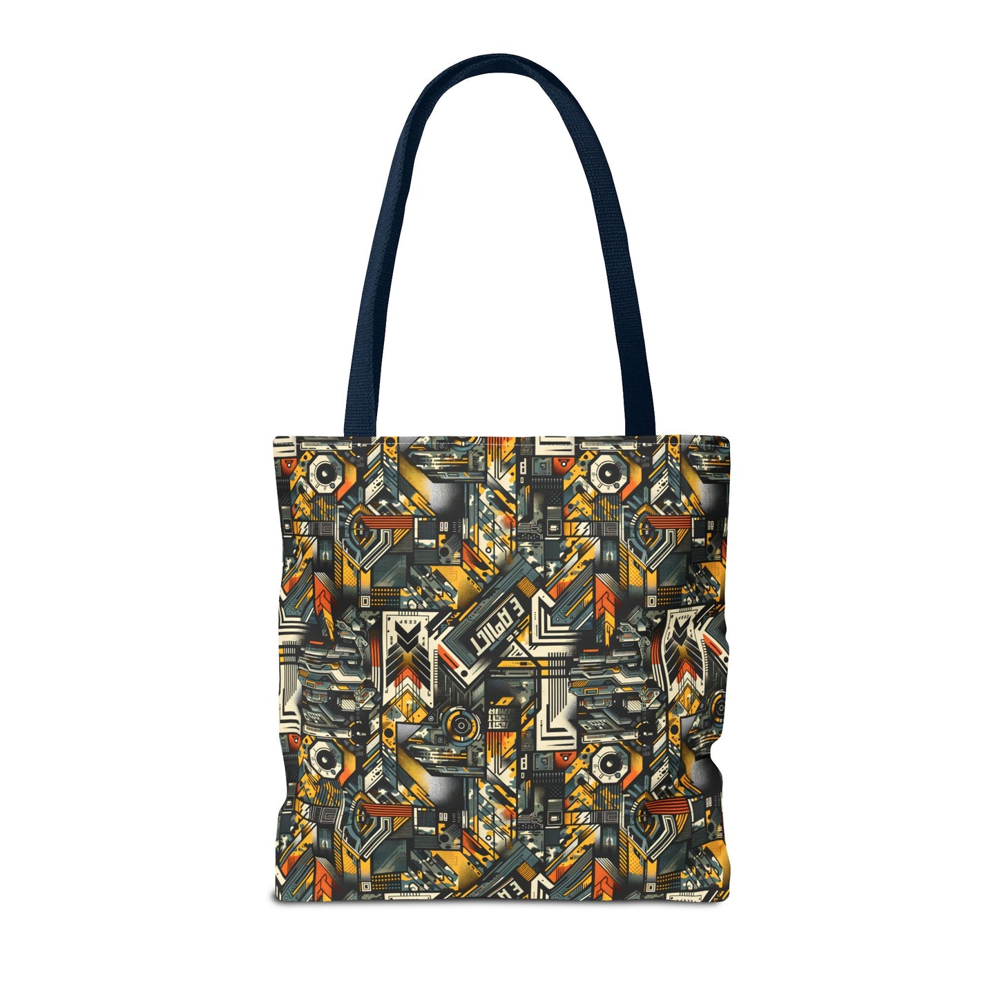 Digital Punk Futuristic Grunge Tote Bag - 8404 Design-49