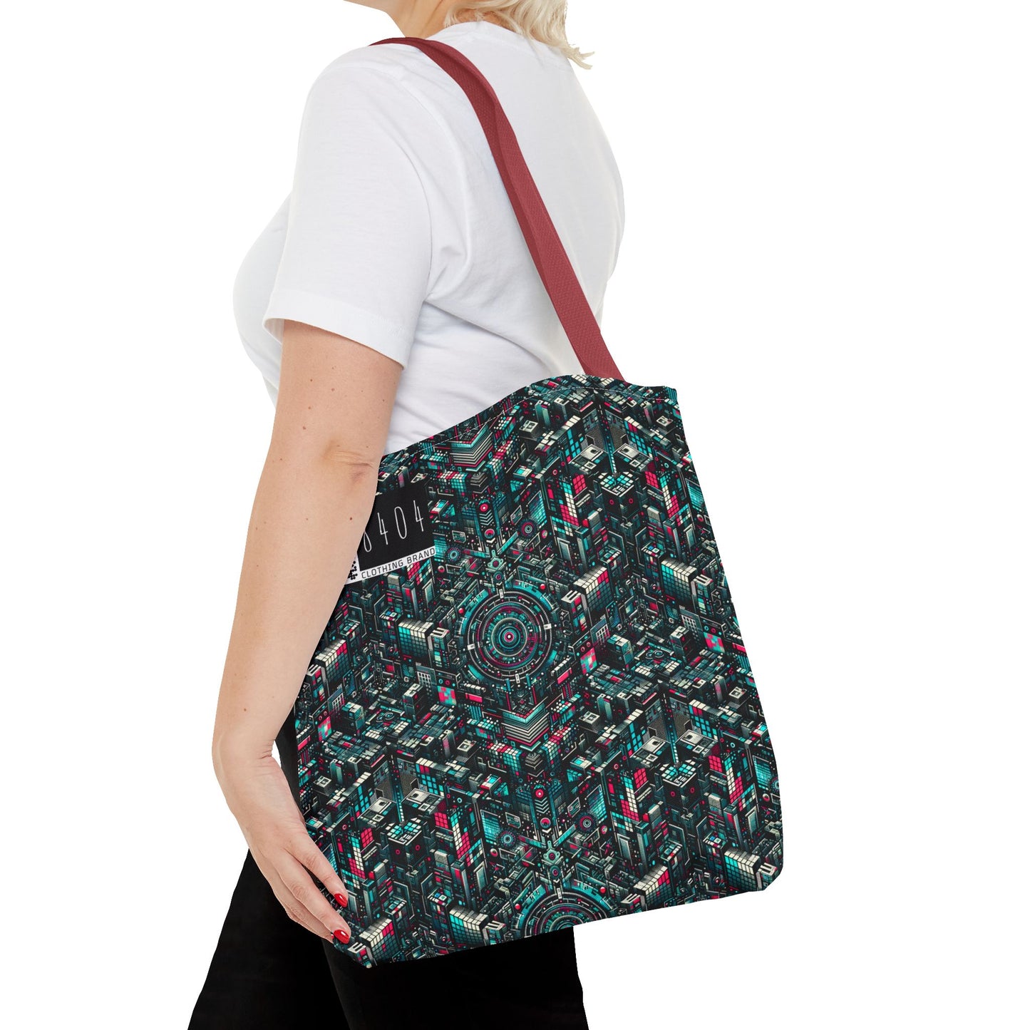 Digital Rebellion Tech-Inspired Streetwear Tote Bag - 8404 Design-54