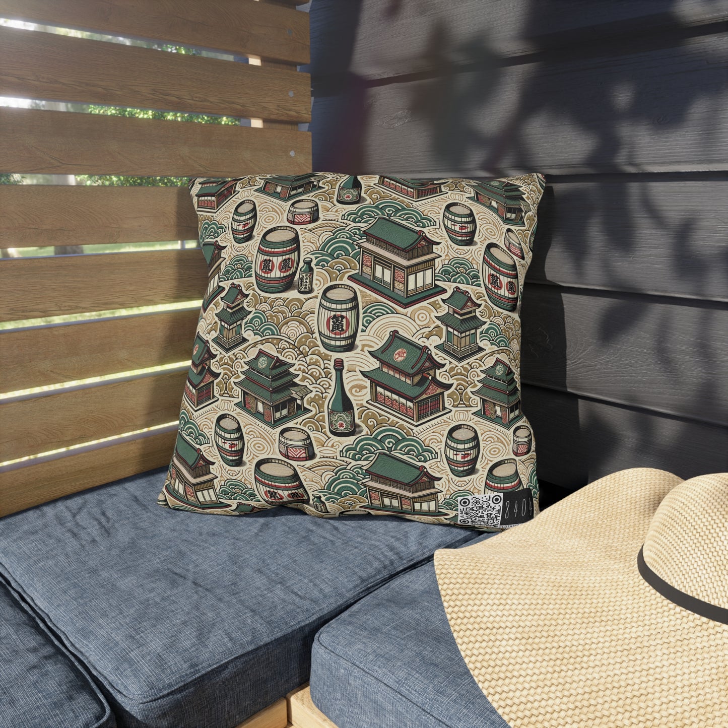 Cultural Artisanal Fusion Contemporary Cultural Elegance Outdoor Pillow - 8404 Design-68