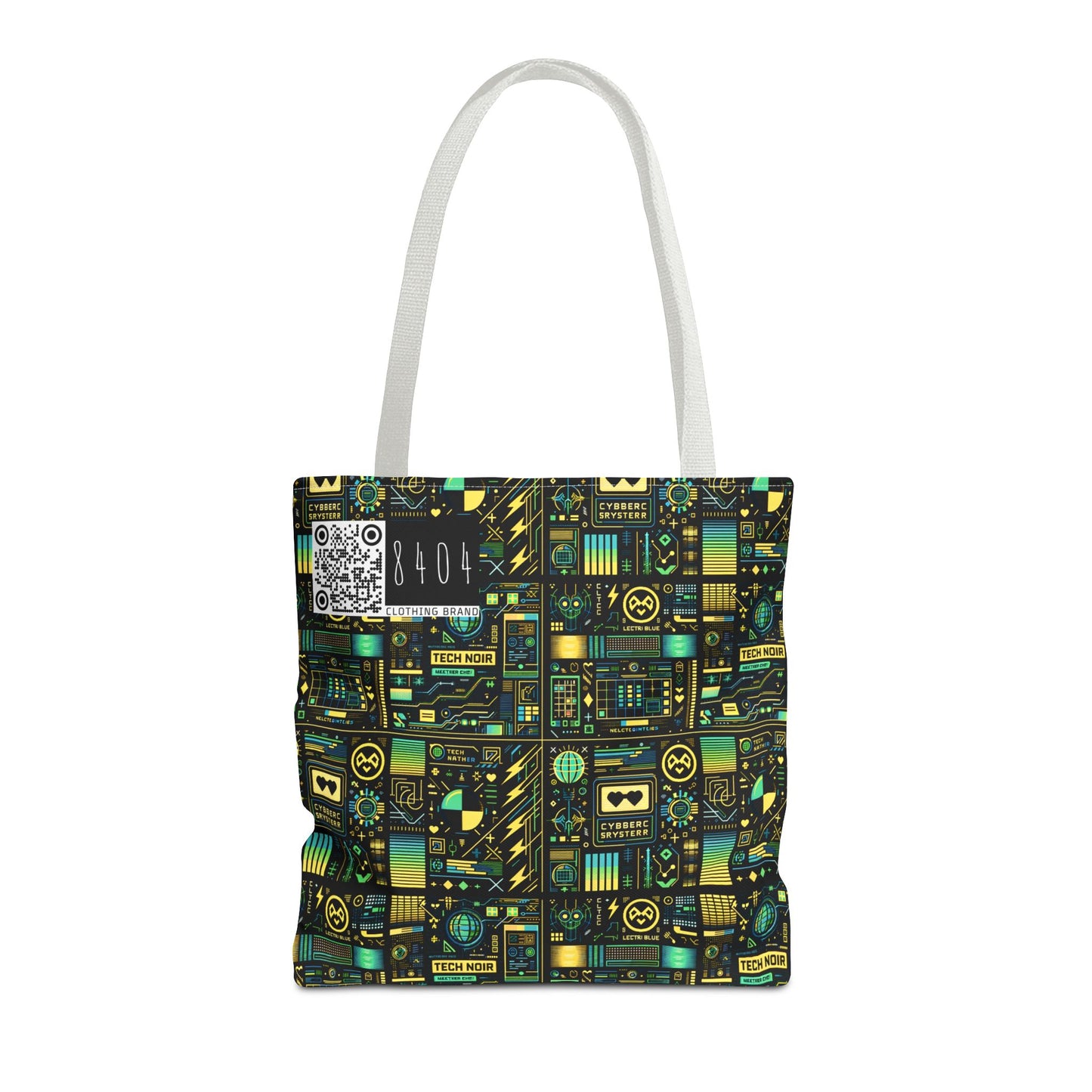 Digital Dystopia Tech Noir Tote Bag - 8404 Design-57