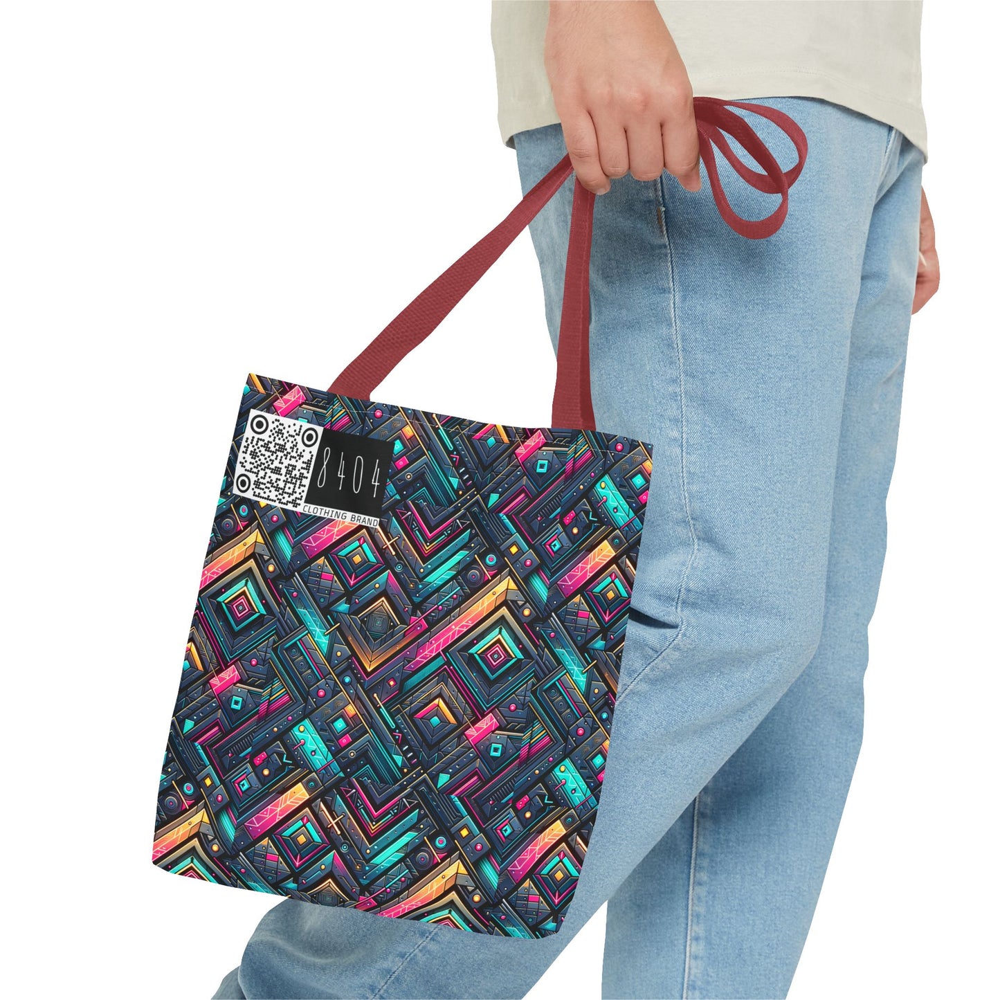Tech-Inspired Graphics Cyberpunk Cool Tote Bag - 8404 Design-67